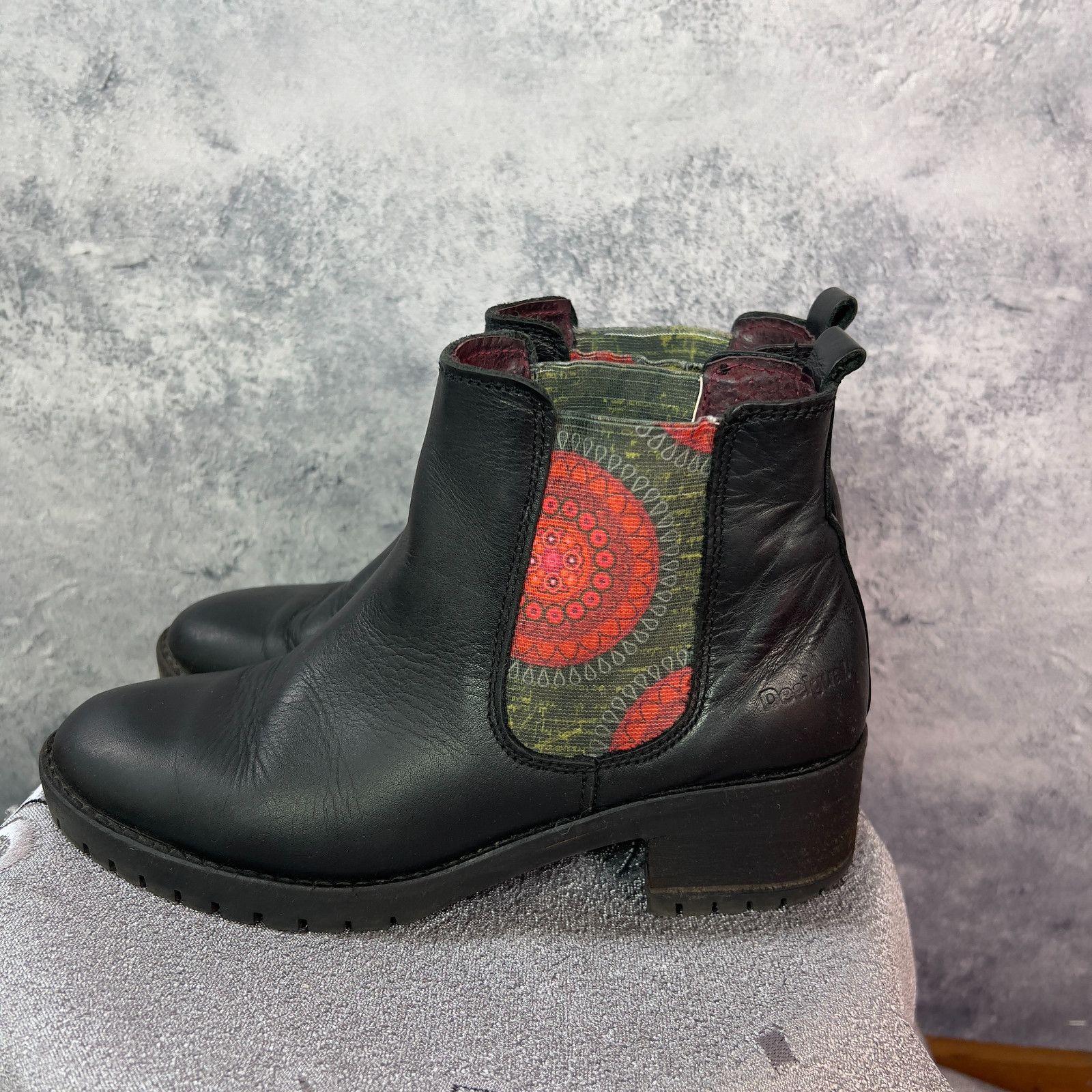 Desigual Desigual Women s Leather Boots Size 39 Black ` Size US 9 / IT 39 - 4 Thumbnail
