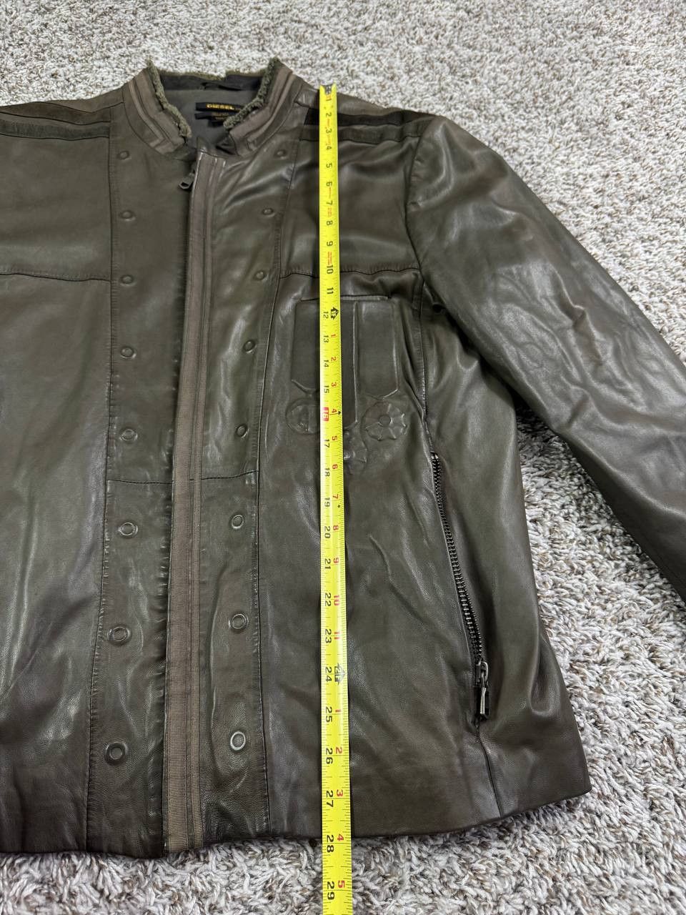 Diesel Black Gold Diesel Black Gold Label Sheep Leather Moto Jacket Biker Size US XXL / EU 58 / 5 - 6 Thumbnail