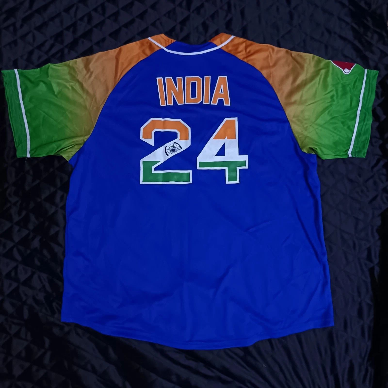 MLB Boston Red Sox India Celebration SGA MLB Baseball Jersey Size US XL / EU 56 / 4 - 5 Thumbnail