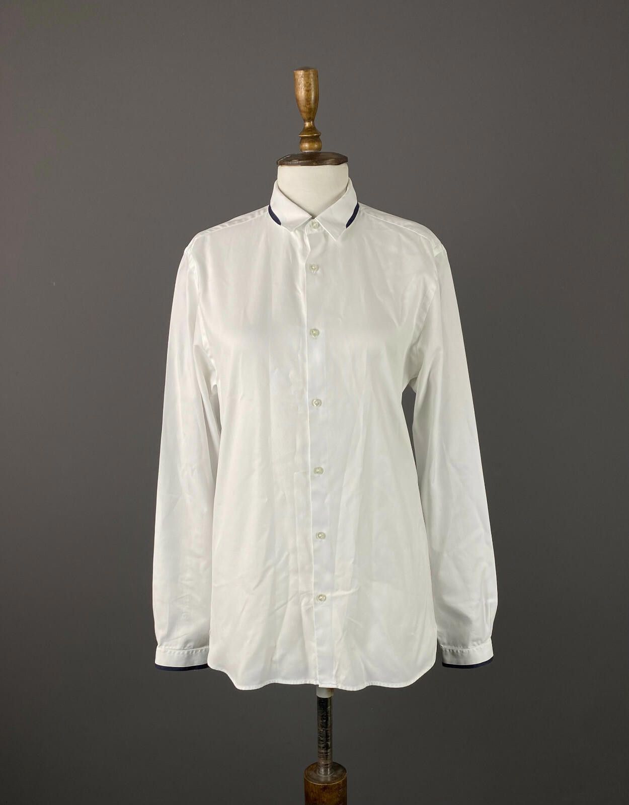 The Kooples The Kooples White Cotton Fitted Button Down Shirt Size M Size M / US 6-8 / IT 42-44 - 1 Thumbnail