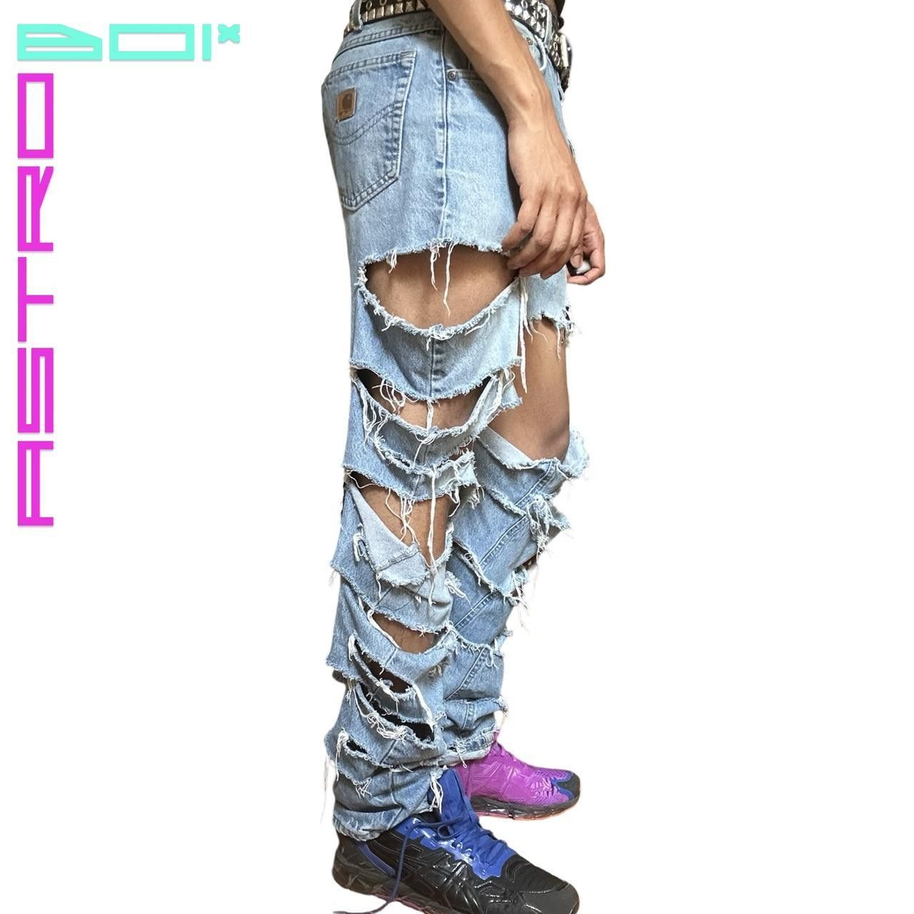 Carhartt ASTROBOI* CARHARTT PUNK LIGHT BLUE RINSE JEANS _ 32" Size US 32 / EU 48 - 5 Thumbnail