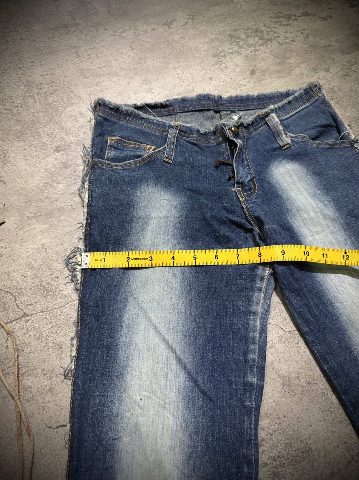 Tornado Mart Y2k Laced Ifsixwasnine Fadding Flare Jeans Size US 28 / EU 44 - 16 Thumbnail