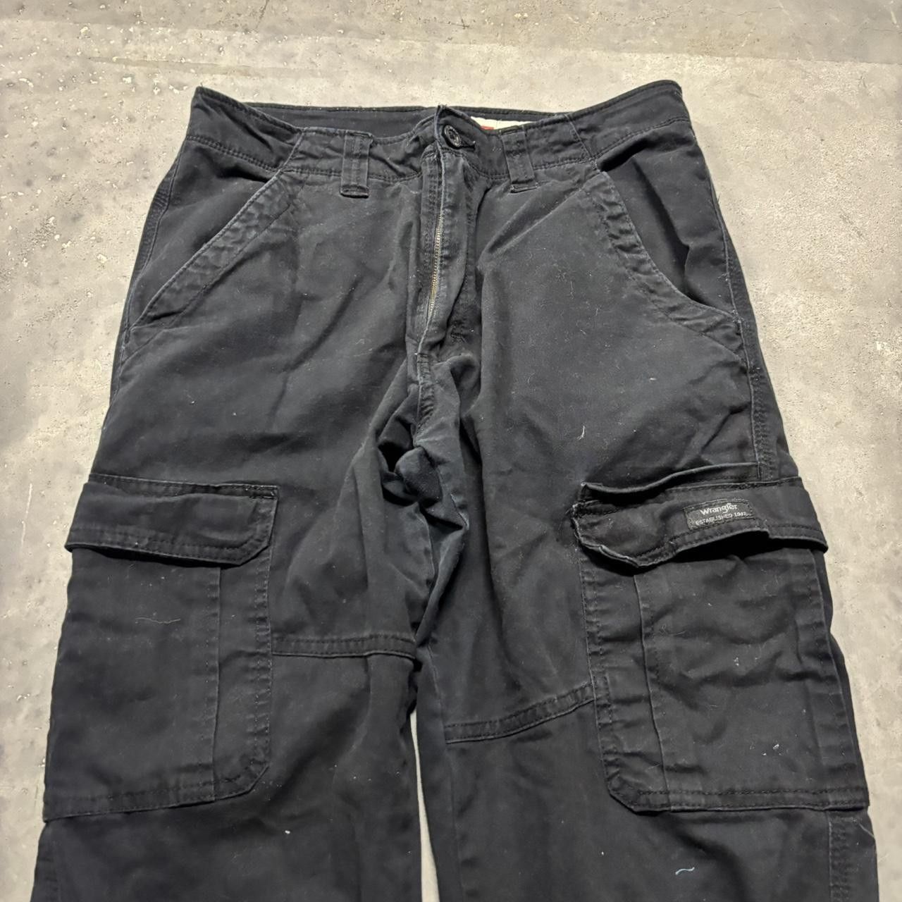 Japanese Brand × Vintage Crazy Vintage Y2K/2000s Black Streetwear Skater Cargo Pants! Size US 30 / EU 46 - 5 Thumbnail