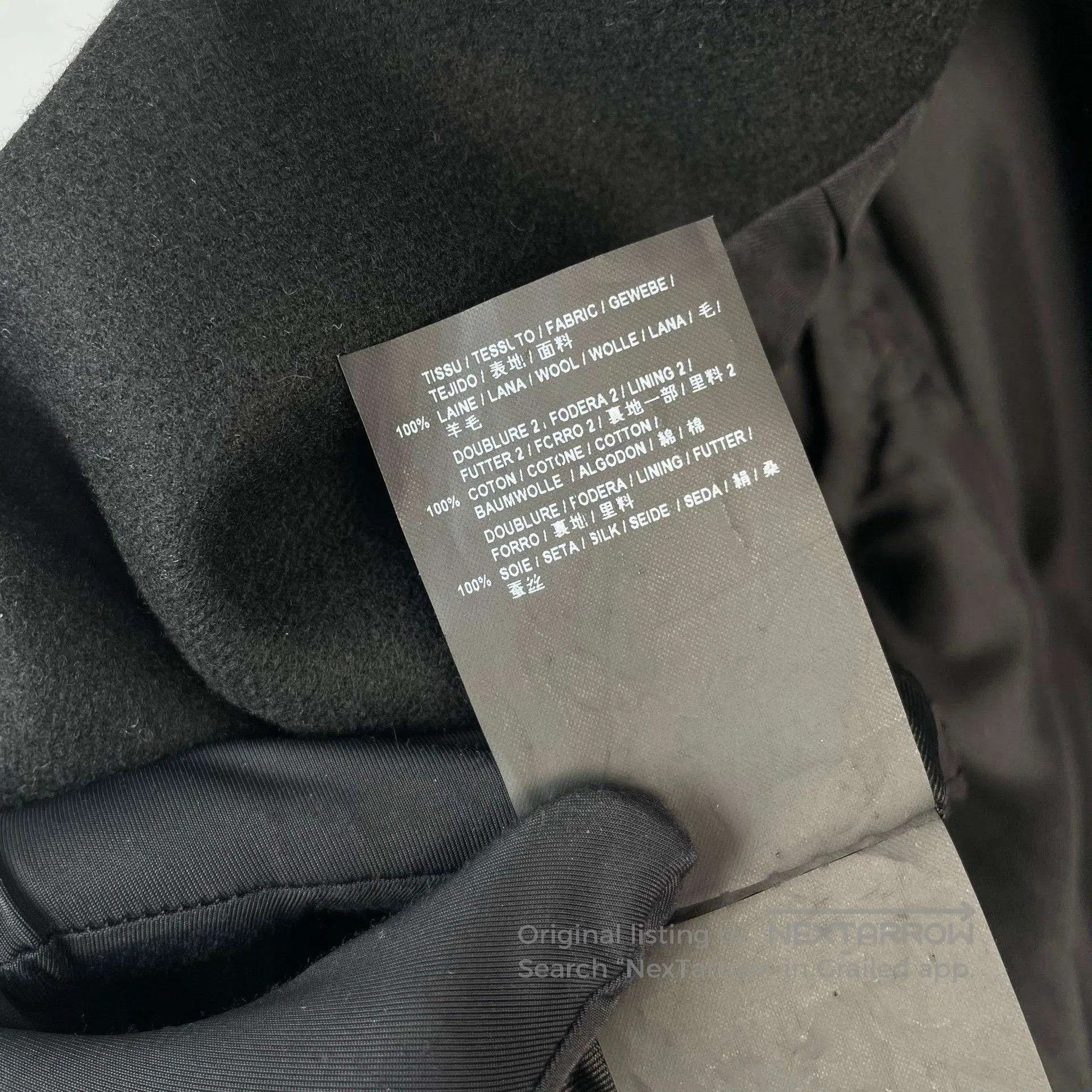 Saint Laurent Paris Saint Laurent Black Wool/Silk Blazer. Size US M / EU 48-50 / 2 - 5 Thumbnail
