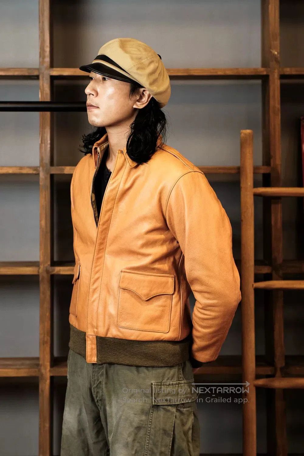 The Real McCoy's real mccoy a2 leather jacket in sunset yellow. Size US M / EU 48-50 / 2 - 2 Thumbnail