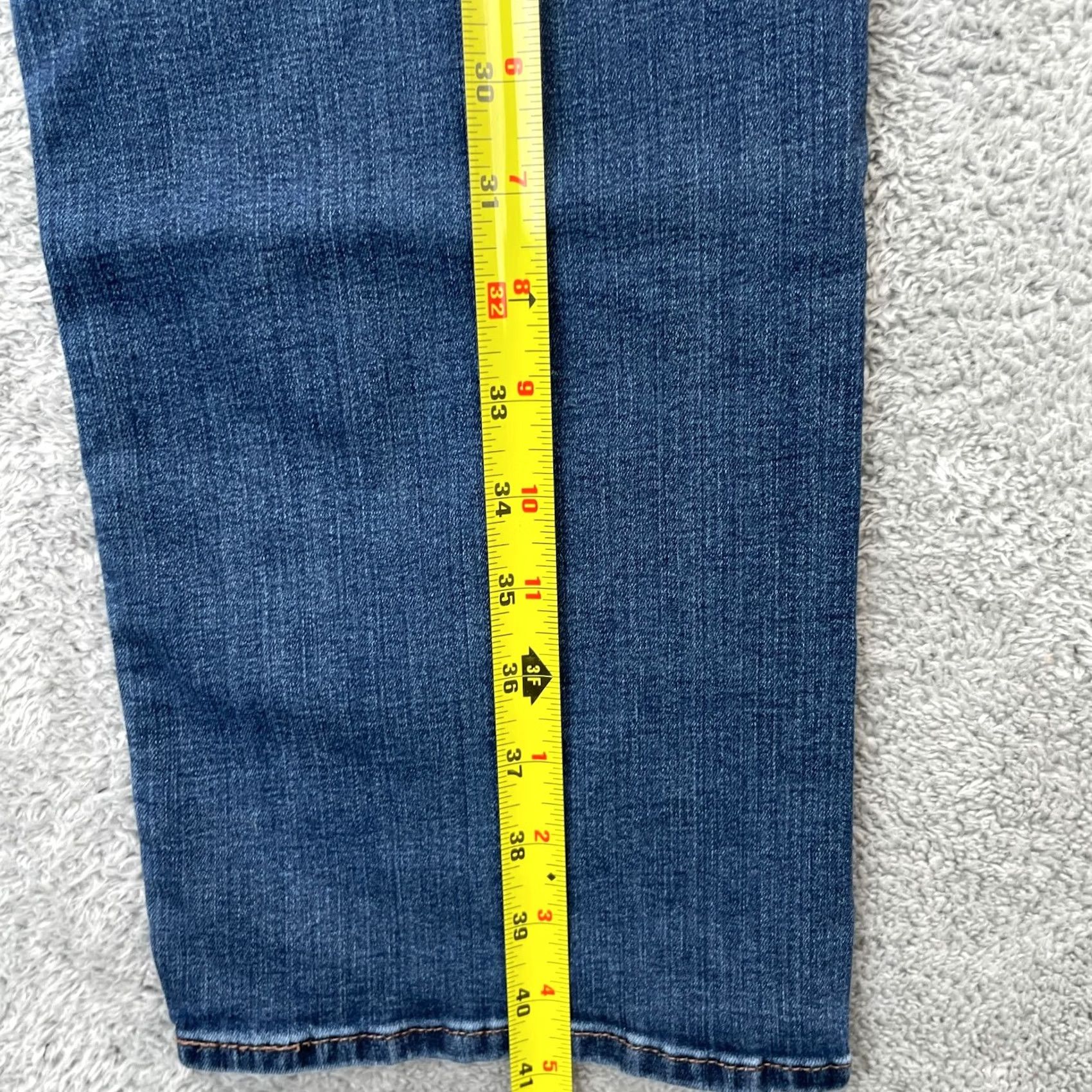 Levi's Levi's Womens 38x28 Blue Straight Denim Jeans Cotton Stretch Size 26" / US 2 / IT 38 - 6 Thumbnail