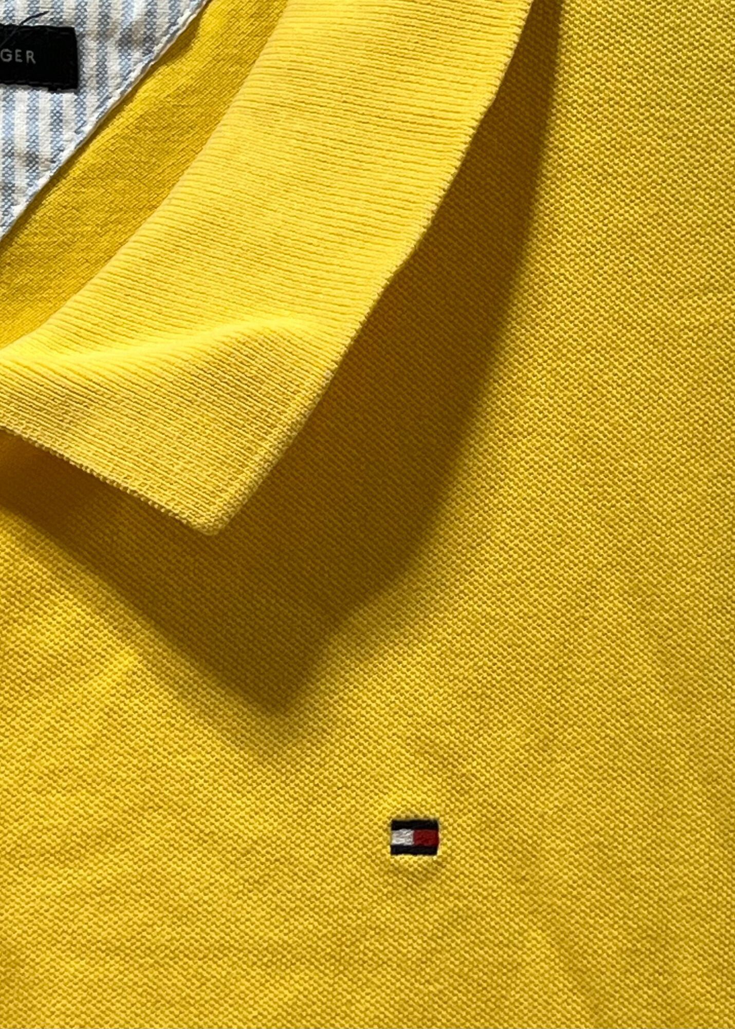 Tommy Hilfiger Tommy Hilfiger - Men's Short Sleeve Polo Shirt - Yellow - Me Size US M / EU 48-50 / 2 - 9 Thumbnail