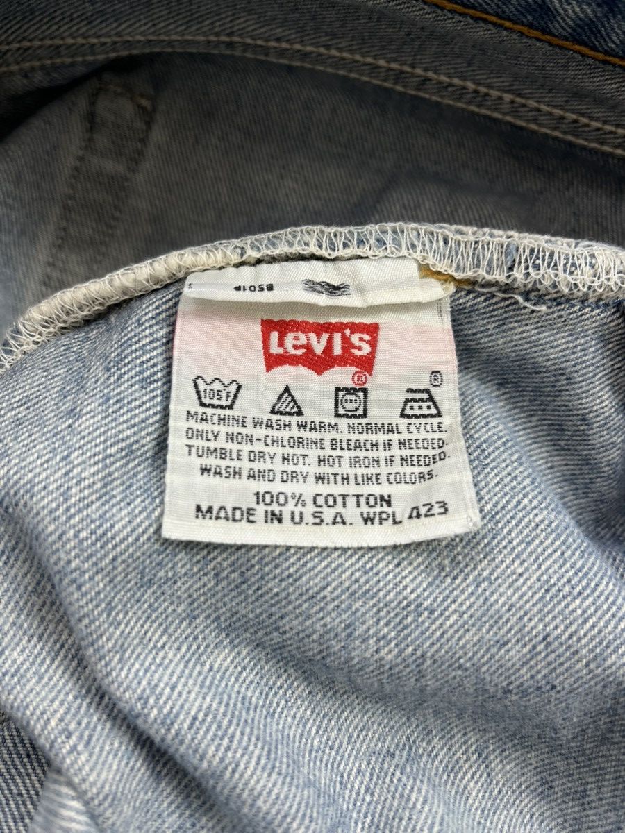 Levi's Vintage Clothing 🇺🇸1990s Vintage Levis 501 30x34 Straight Leg Light Blue Jeans Size US 30 / EU 46 - 13 Thumbnail