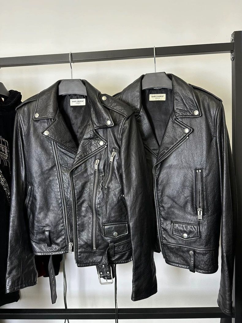 Saint Laurent Paris Saint Laurent Paris Blood Teeth Leather Jacket-2505 Size US S / EU 44-46 / 1 - 4 Thumbnail
