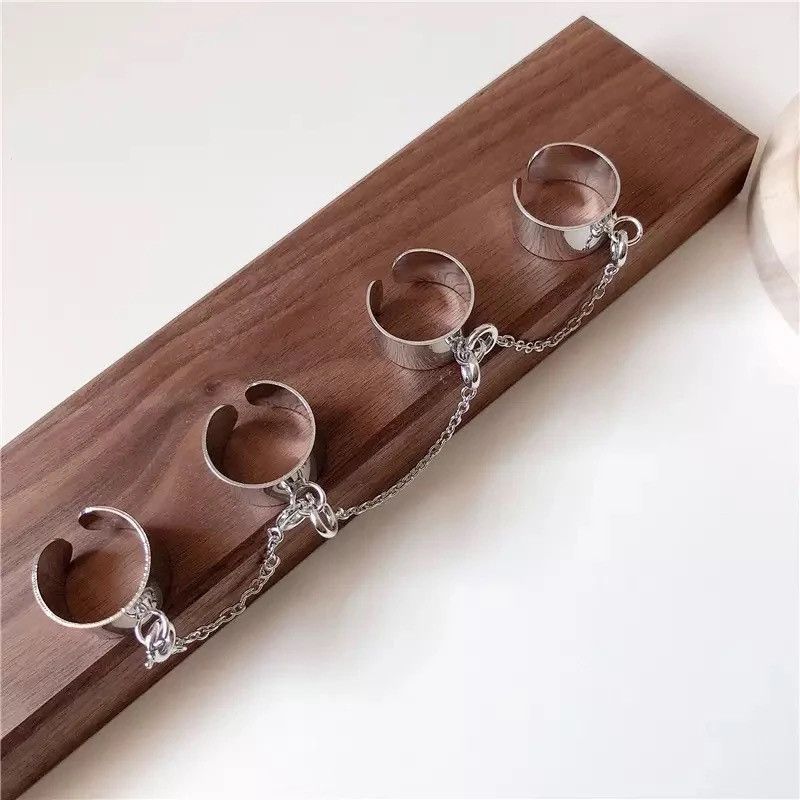 Jewelry Hip Hop Chain Link Ring Size ONE SIZE - 2 Thumbnail