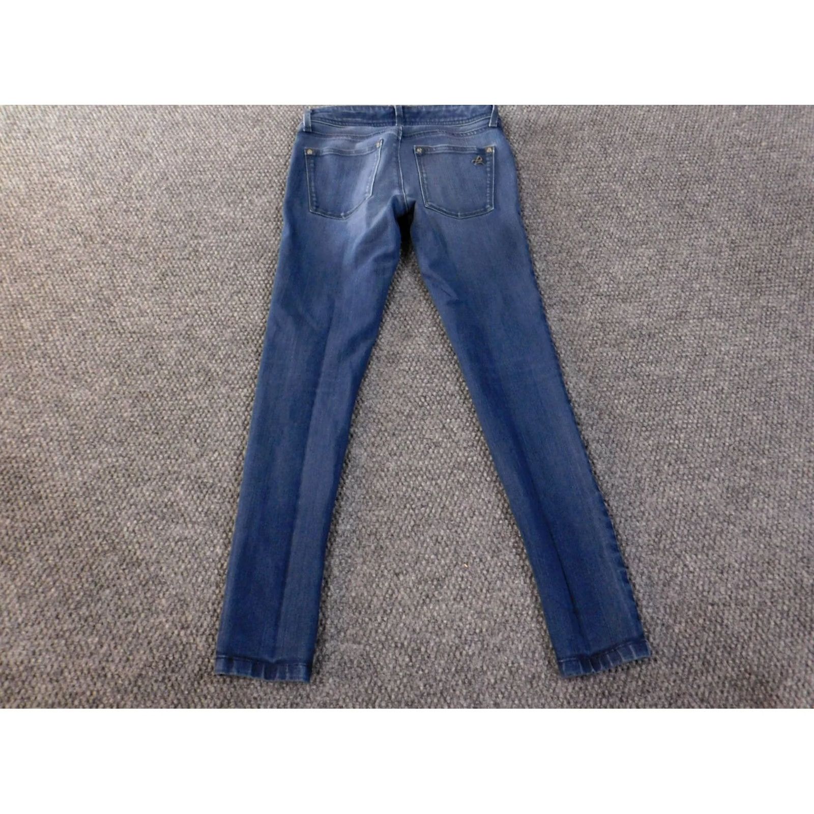 DL1961 DL1961 Jeans size 24 Womens Emma Legging Bloom Dark Wash Denim Classic Straight Zipper Stretch Regular 27in Inseam Blue 8.5-10.5 Rise Size 42" / US 20 - 7 Thumbnail