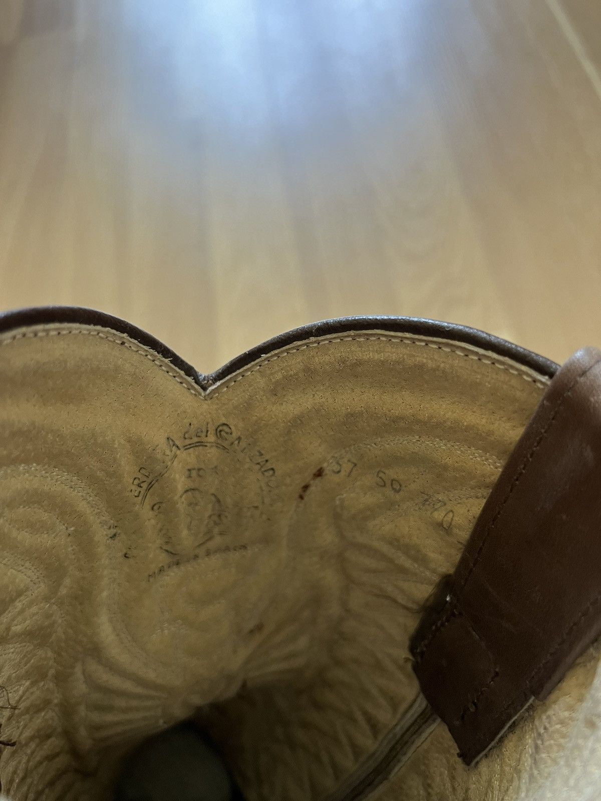 Vintage Vintage cowboy western leather boots sancho style 90 brown Size US 6.5 / IT 36.5 - 7 Thumbnail