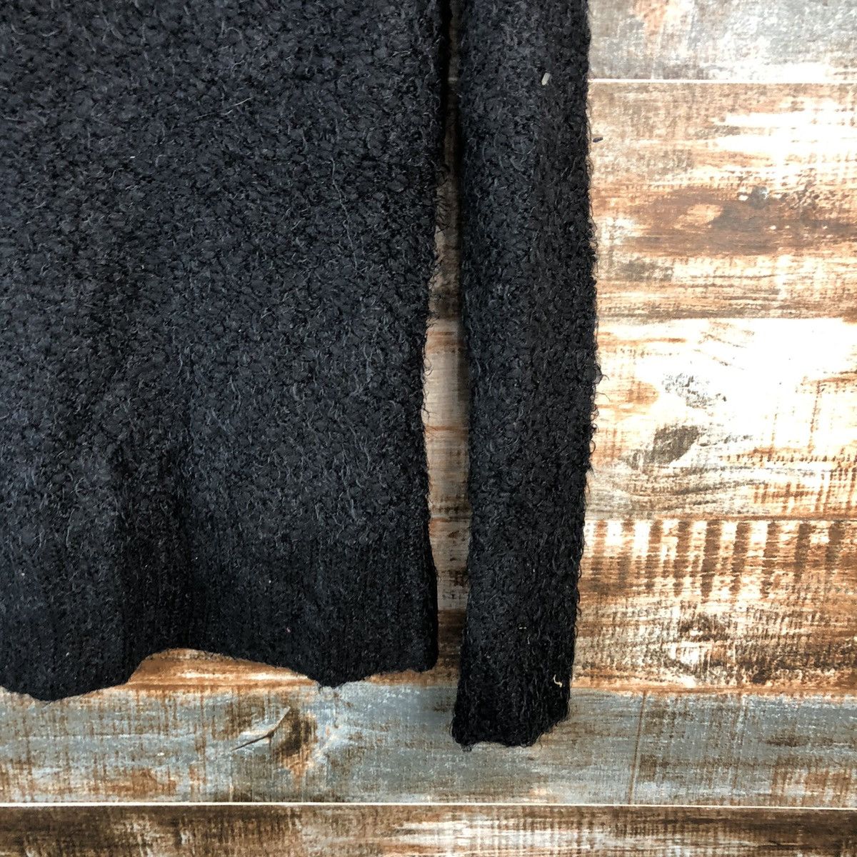 Japanese Brand DL Almost Famous Black Mohair Knitwear #C430 Size M / US 6-8 / IT 42-44 - 16 Thumbnail