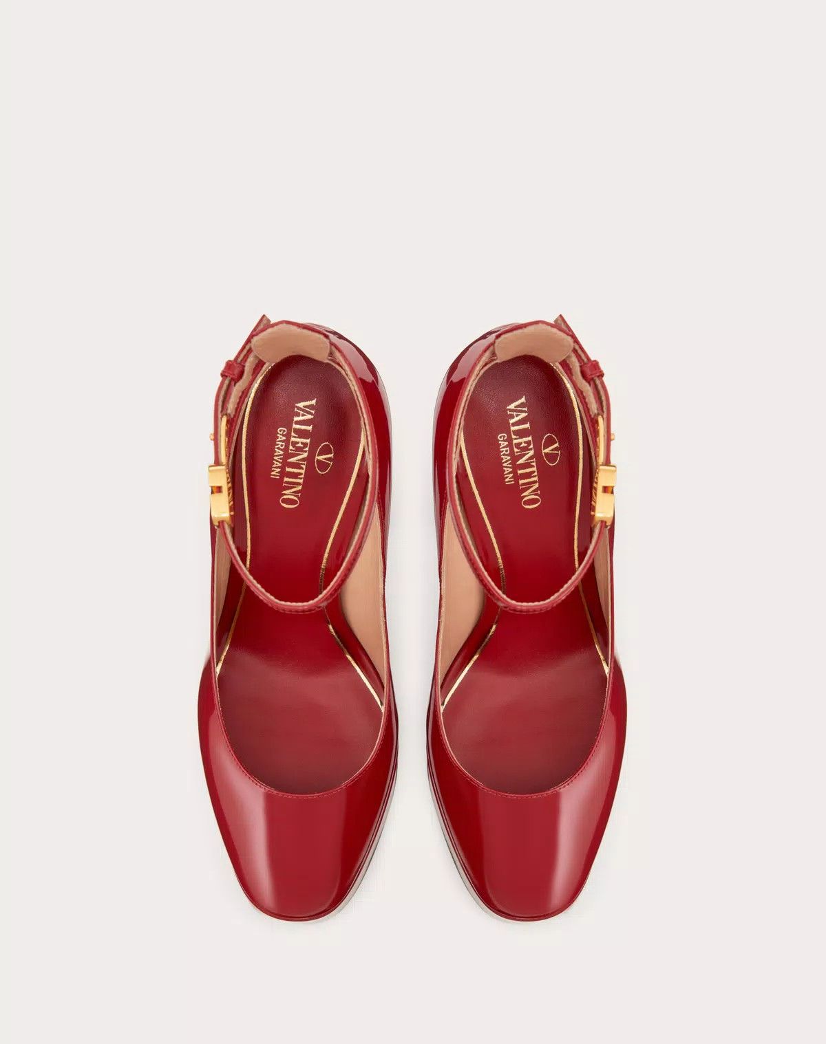 Valentino o1s1wg111125 Tan-Go Platform Pumps in Burgundy Size US 11 / IT 41 - 4 Thumbnail