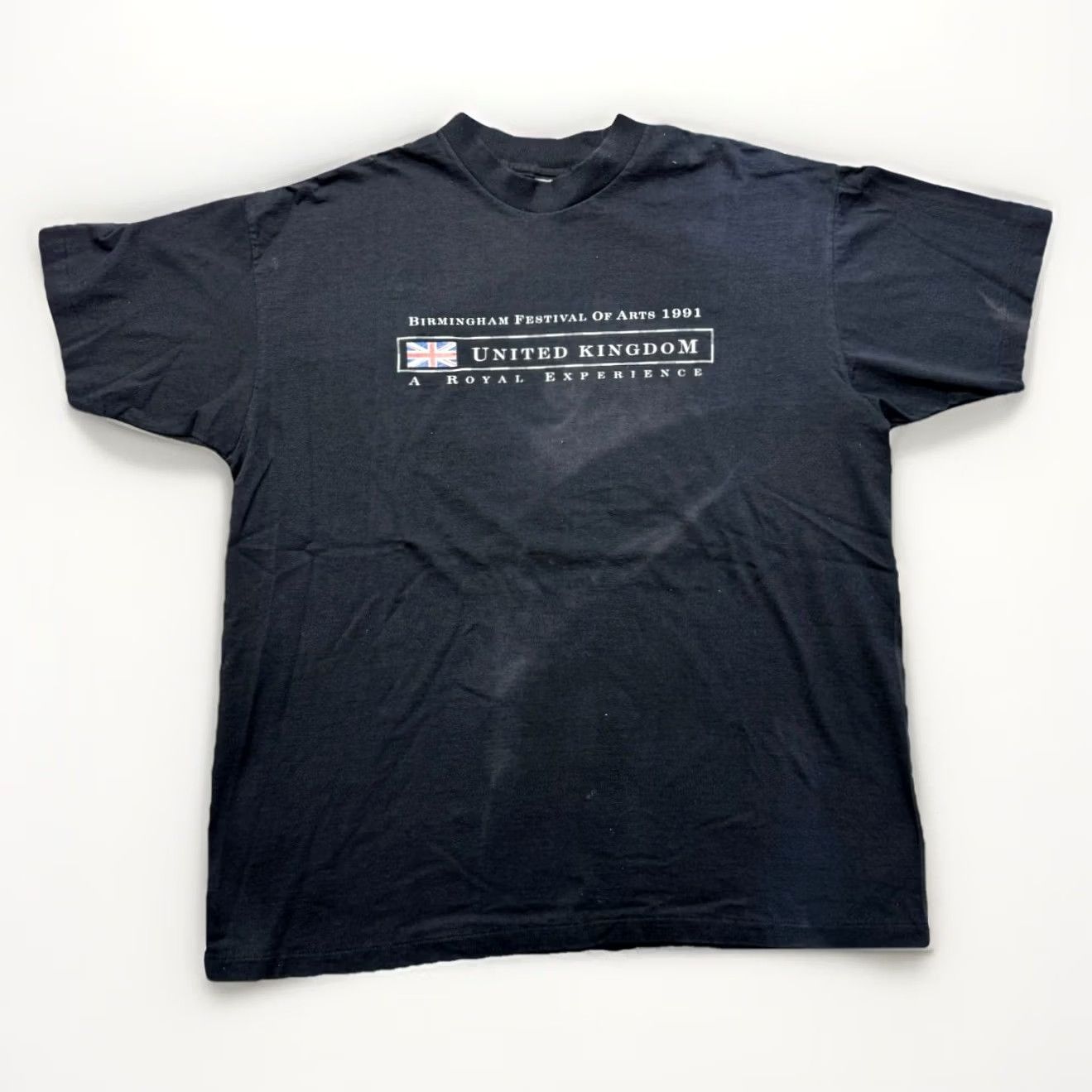 Vintage VINTAGE Birmingham Art Festival T Shirt Mens XL Black Cotton Crew Neck Graphic Print UK Alabama British Experience 90s Mens Size US XL / EU 56 / 4 - 2 Thumbnail