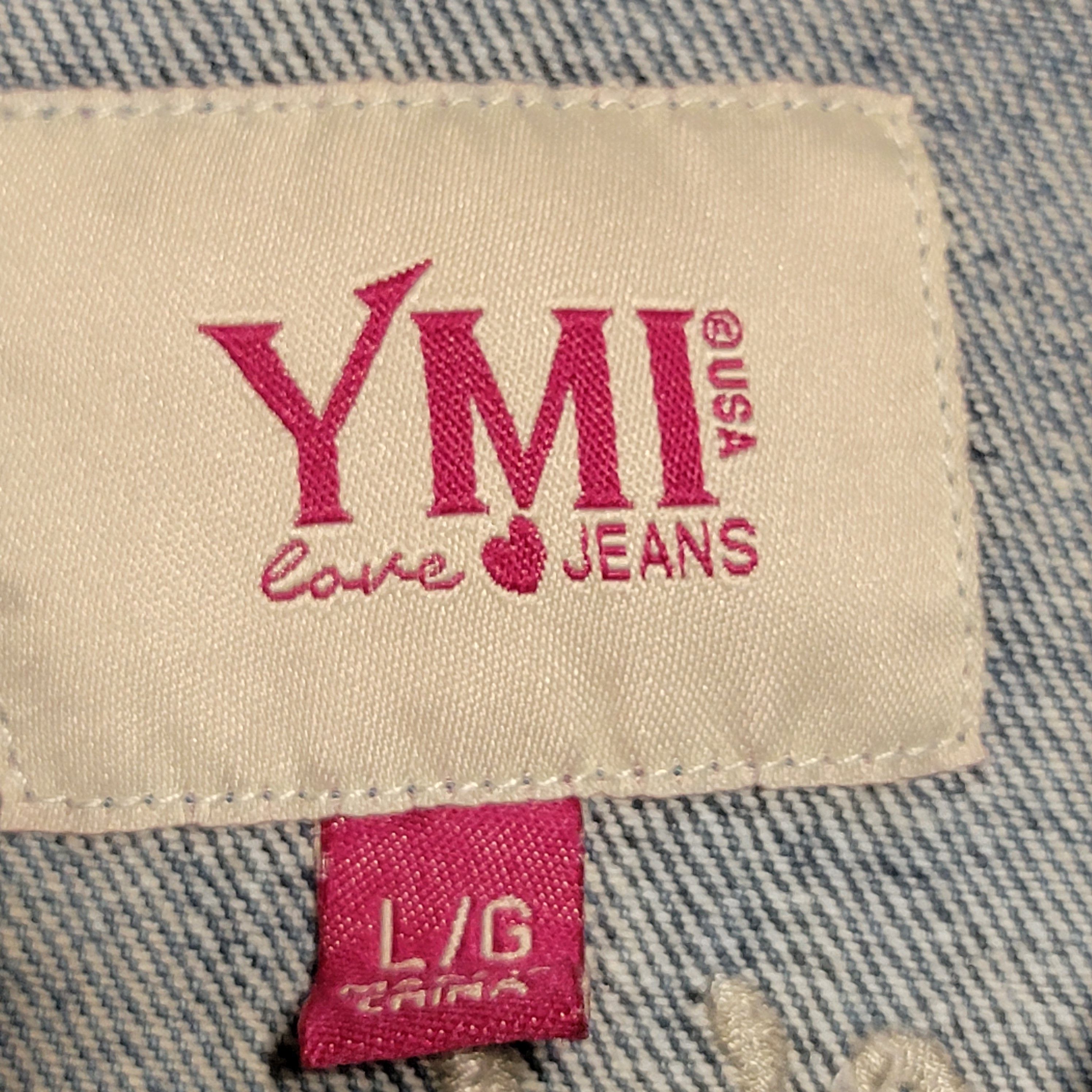 Other YMI Jeans Denim Jacket w/ Embroidered Roses - Size Large* Size L / US 10 / IT 46 - 7 Thumbnail