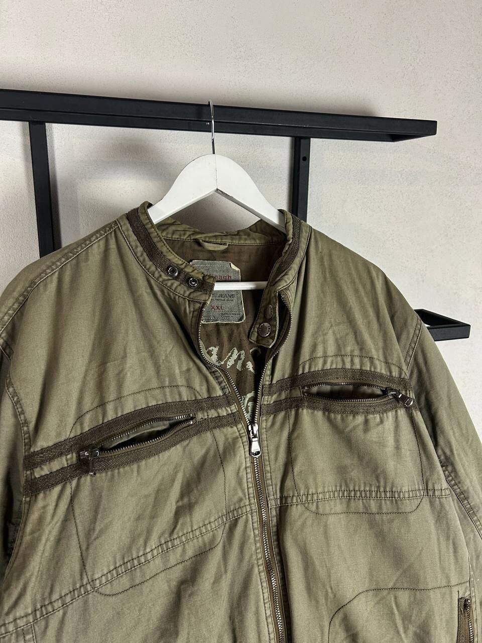 Japanese Brand Vintage Utility Zip Jacket Minimalist Military Olive Y2K Size US L / EU 52-54 / 3 - 7 Thumbnail