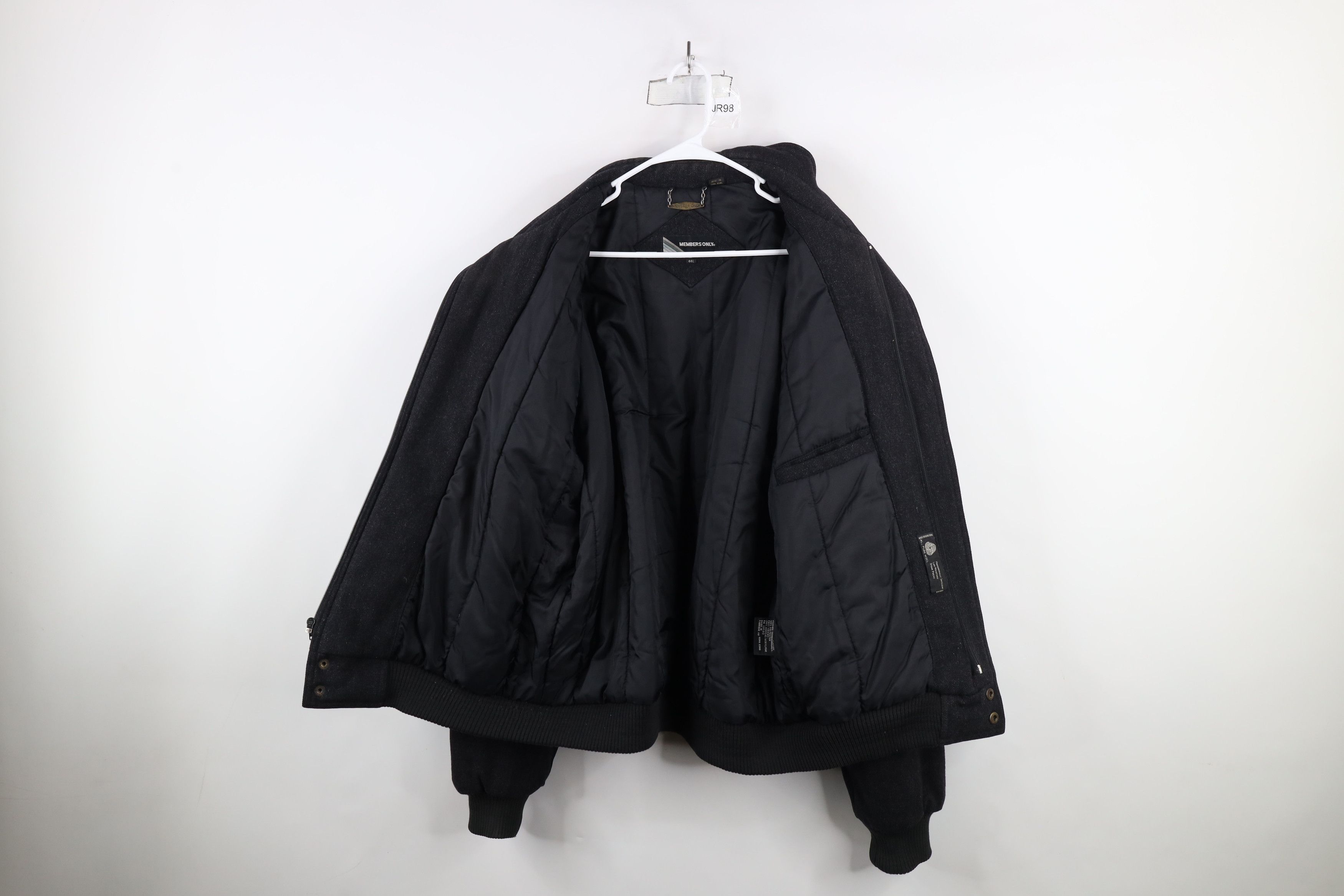 Members Only × Vintage Vintage 80s 90s Members Only Full Zip Bomber Jacket Gray Size US XL / EU 56 / 4 - 10 Thumbnail