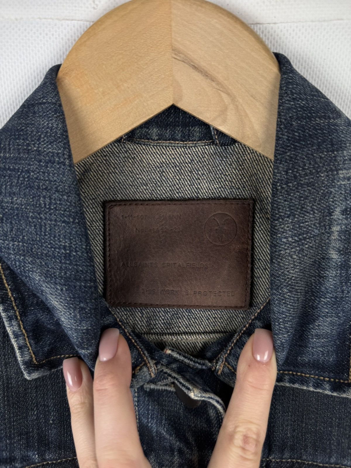Allsaints × Japanese Brand Allsaints Ladies Easy Trucker Selvedge Denim Gilet Vest Size M / US 6-8 / IT 42-44 - 10 Thumbnail