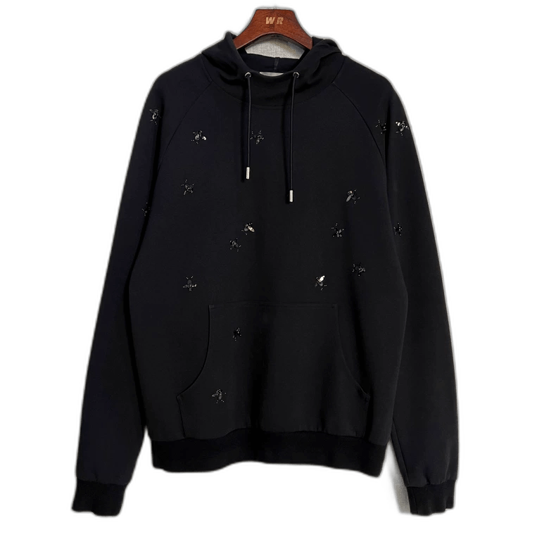 Dior Dior Black Embroidered Logo Hoodie Size XL Size US XL / EU 56 / 4 - 1 Thumbnail