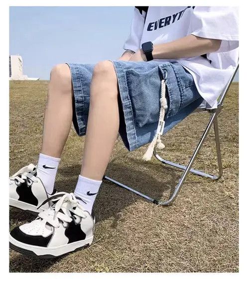 Japanese Brand Kiuchi x Chie Street Vintage Loose Fit Denim Shorts Size US 32 / EU 48 - 4 Thumbnail