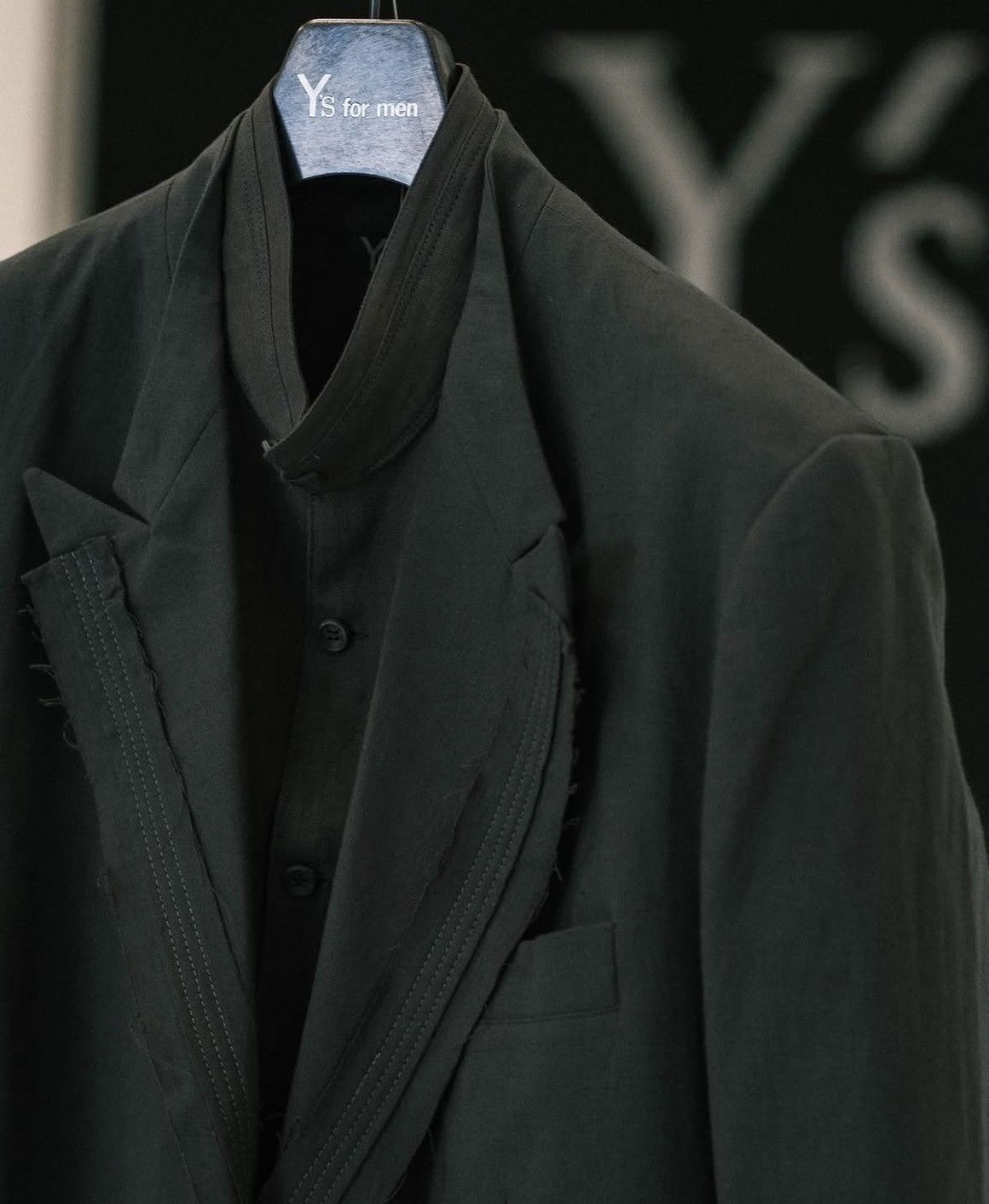 Yohji Yamamoto Y's for men SS24 BLACK JACKET Size US M / EU 48-50 / 2 - 1 Thumbnail