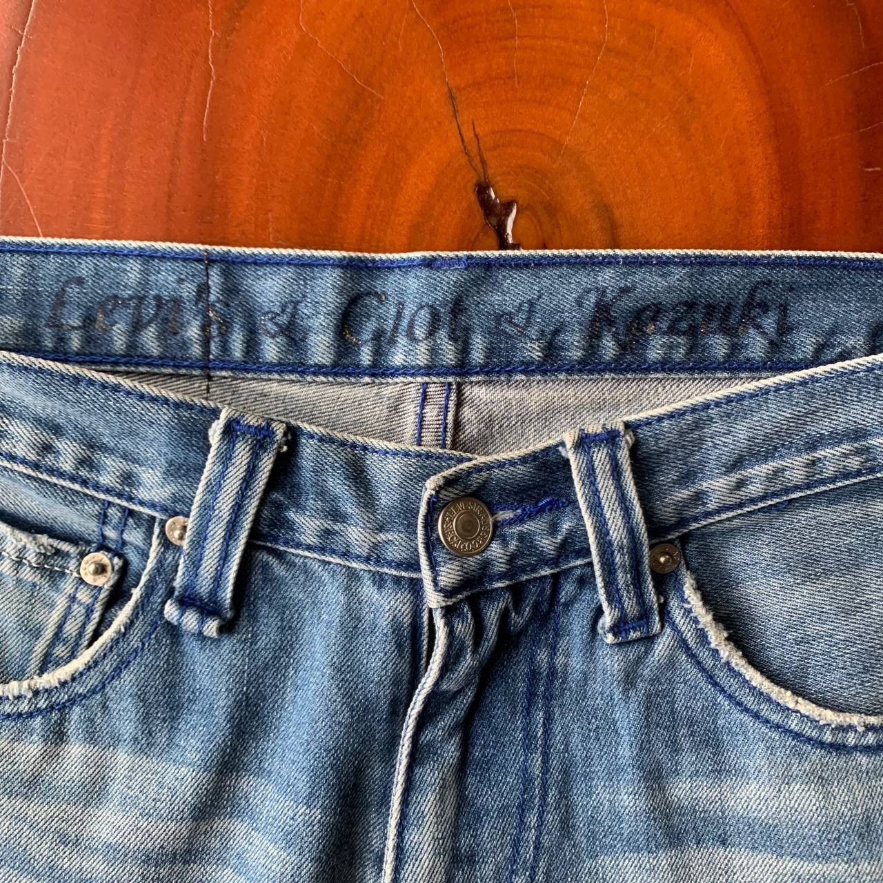 CLOT × Levi's Levis x Clot x Kazuki Kuraishi 501 Blue Denim Short Pants Size US 30 / EU 46 - 10 Thumbnail