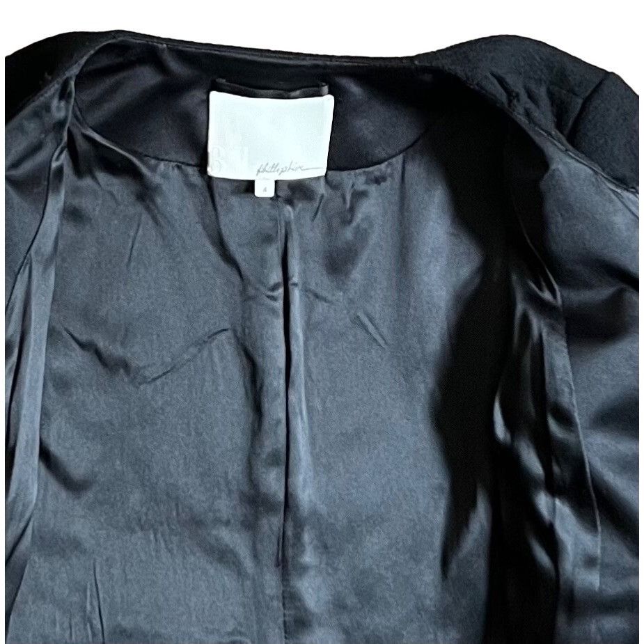 3.1 Phillip Lim $795 3.1 Phillip Lim 4 Wool Jacket Coat Blazer Ruffles Black Size S / US 4 / IT 40 - 5 Thumbnail