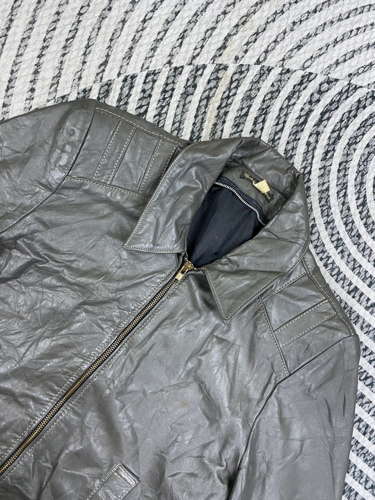 Leather 🔥RARE Vintage Leather Jacket Made In Argentina Size US M / EU 48-50 / 2 - 8 Thumbnail