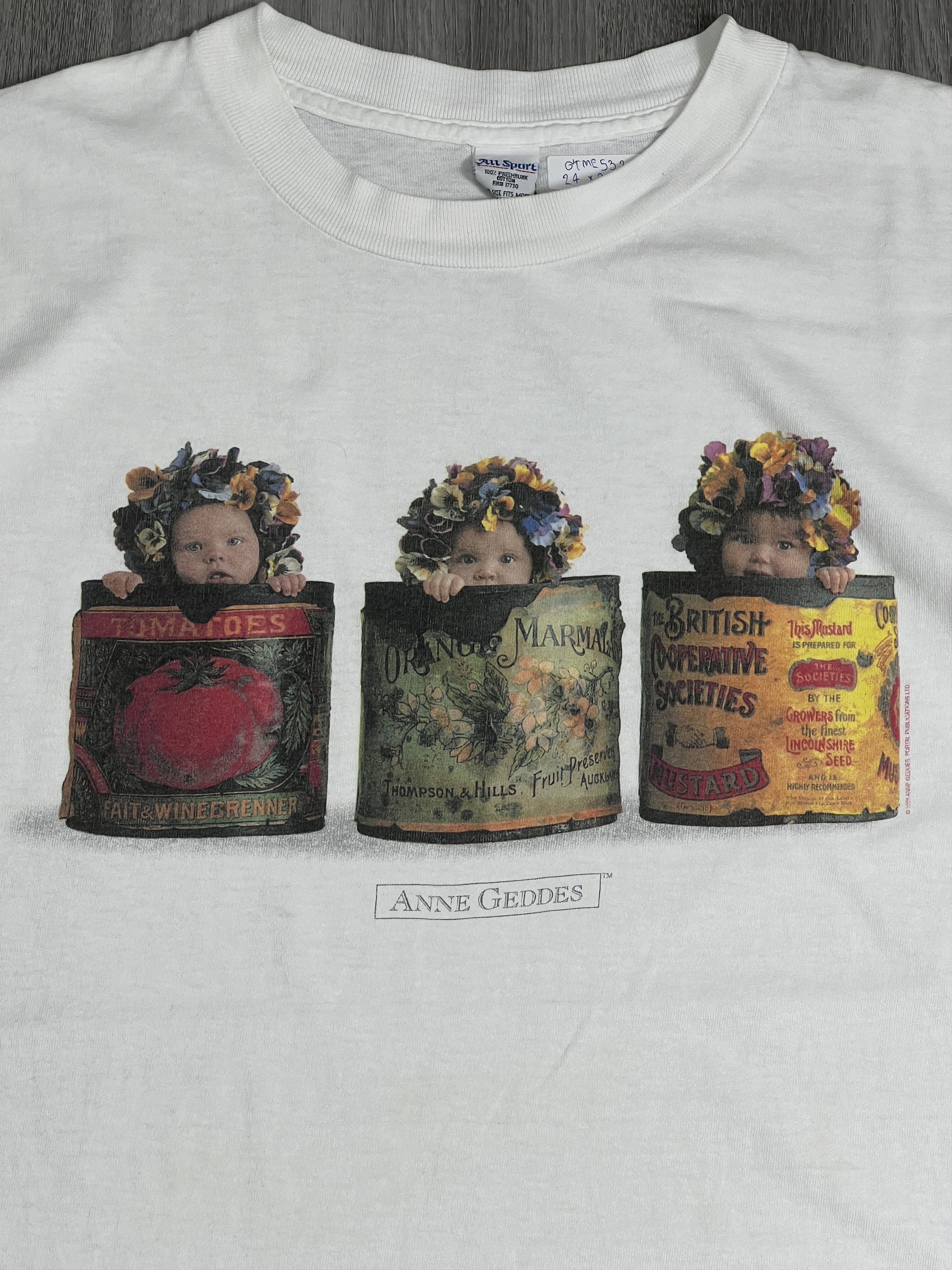 Vintage Vintage 90s Anne Geddes Photo Graphic Art Tee GTME532 Size US XL / EU 56 / 4 - 2 Thumbnail