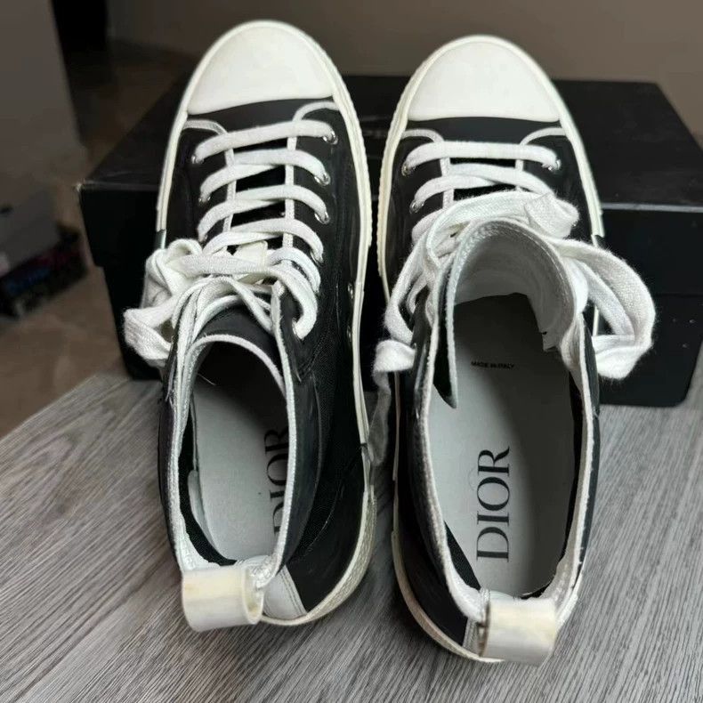 Dior Dior High Top Sneakers with Floral Design-2506 Size US 8 / EU 41 - 5 Thumbnail