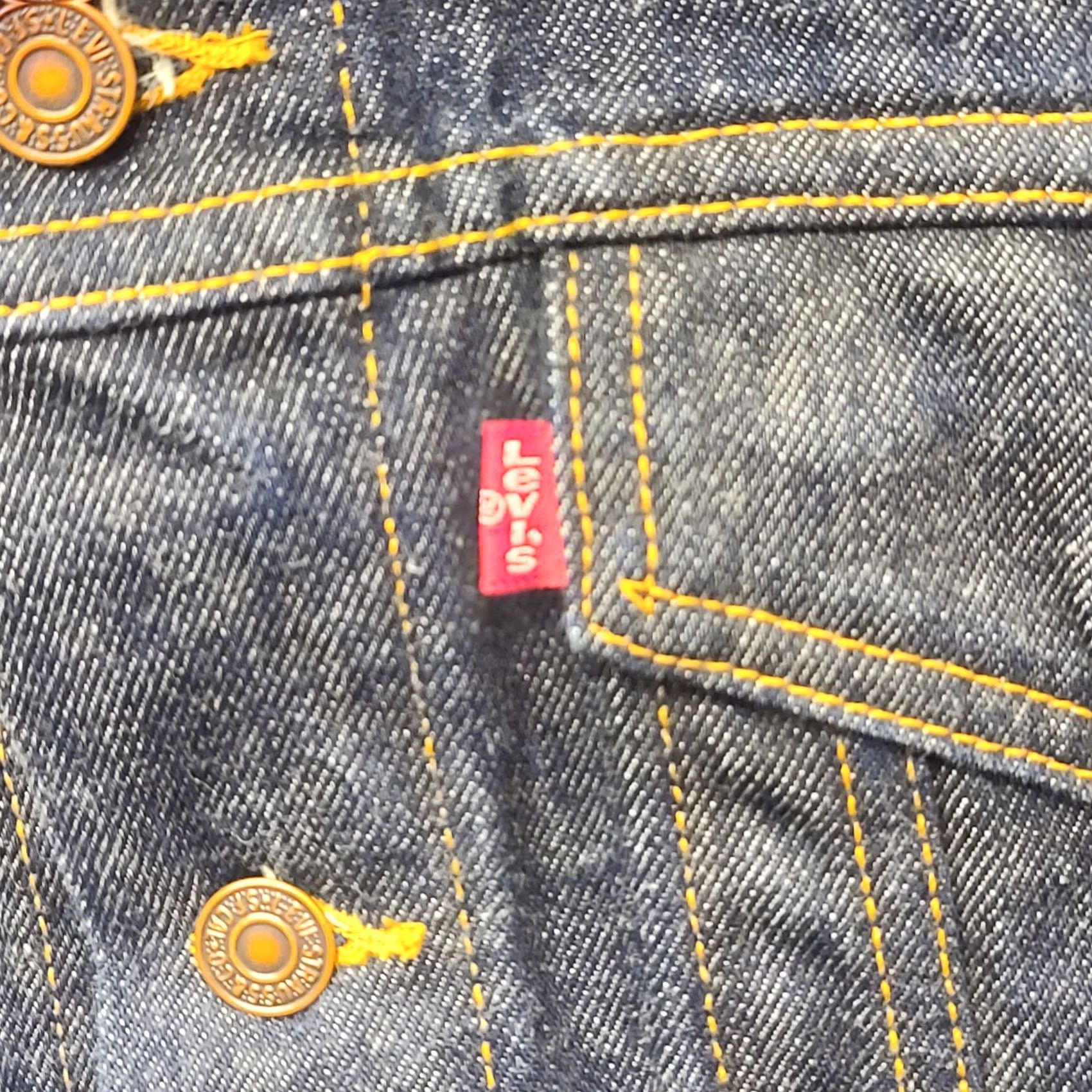 Levi's VINTAGE Levi's Trucker Jacket Womens Small 70516-4806 Denim Blue Long Sleeve Button Cotton 80s 90s Retro Fits Regular Womens Jacket Size S / US 4 / IT 40 - 5 Thumbnail