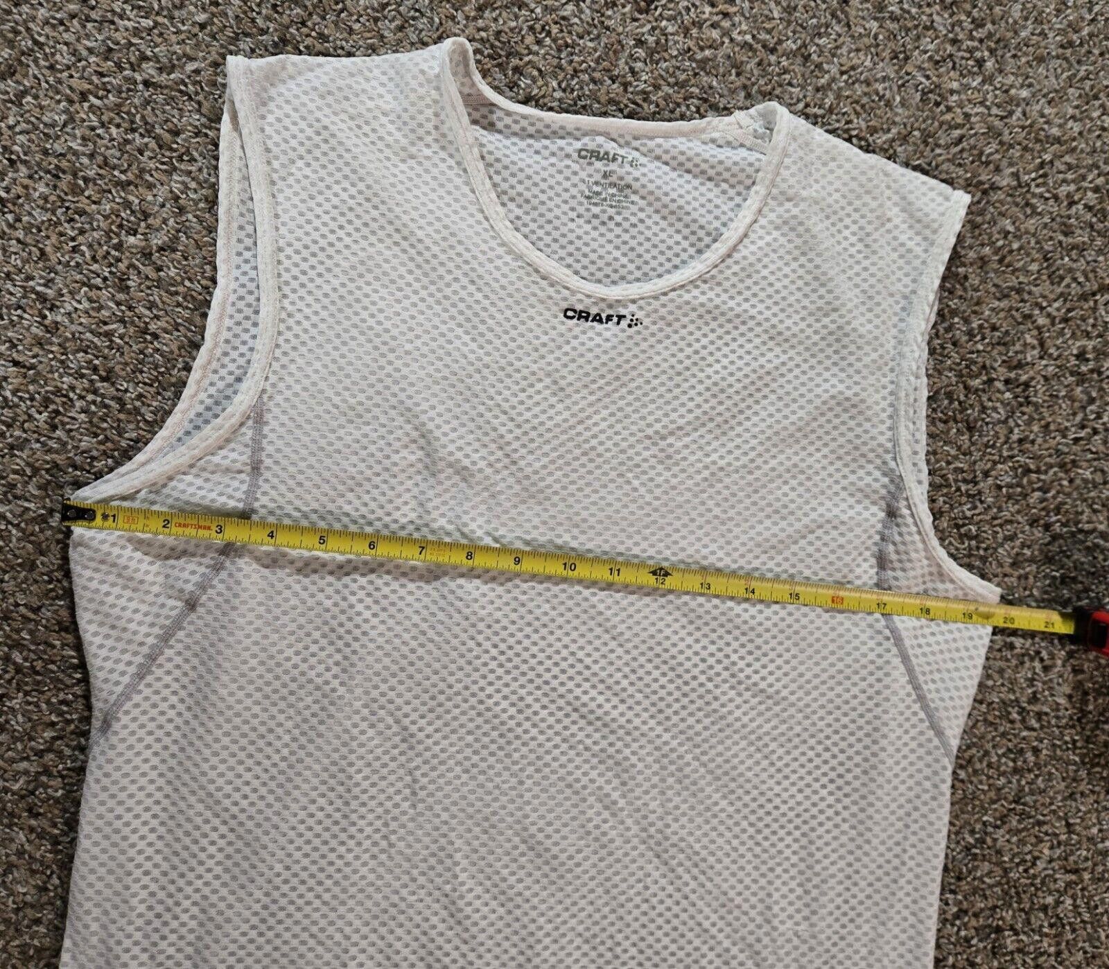 Levi's Made & Crafted White Craft Level 1 Ventilation Mesh Workout Tank Top XL Size ONE SIZE - 5 Thumbnail