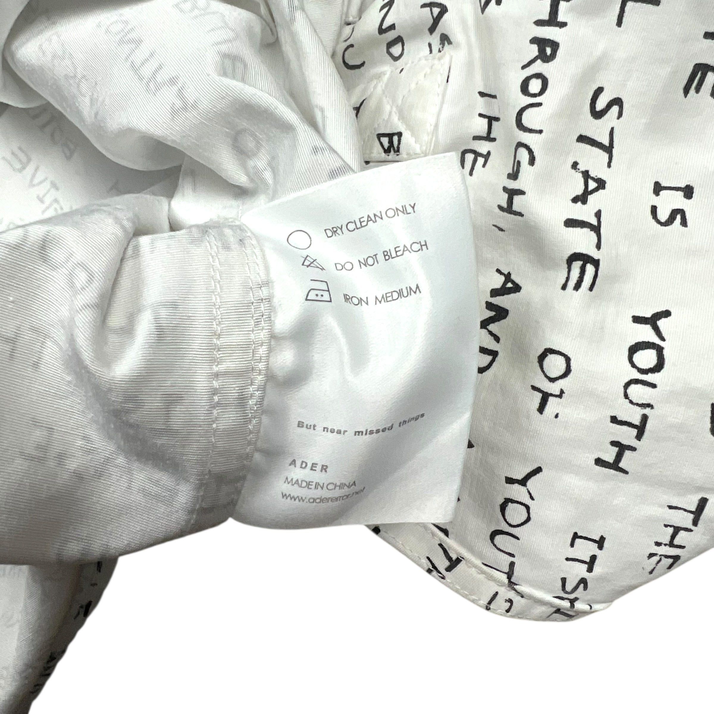 Ader Error ADER Error Text Print Button-up Shirt - M Size US M / EU 48-50 / 2 - 6 Thumbnail