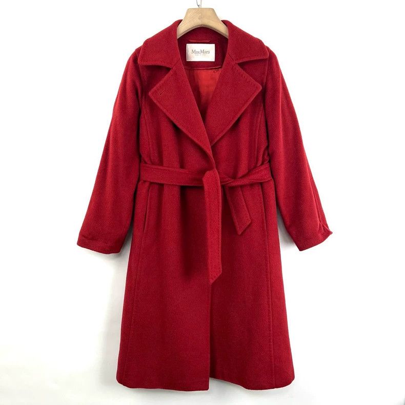 Max Mara Manuela Red Wool Coat -dmc
