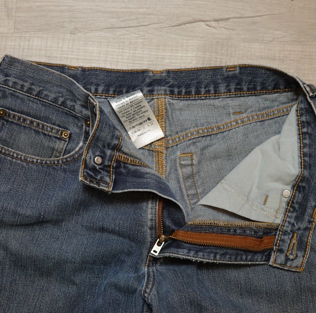 Carhartt Carhartt Jeans Men's 32x34 Denim Relaxed Fit Straight Leg Size US 32 / EU 48 - 4 Thumbnail