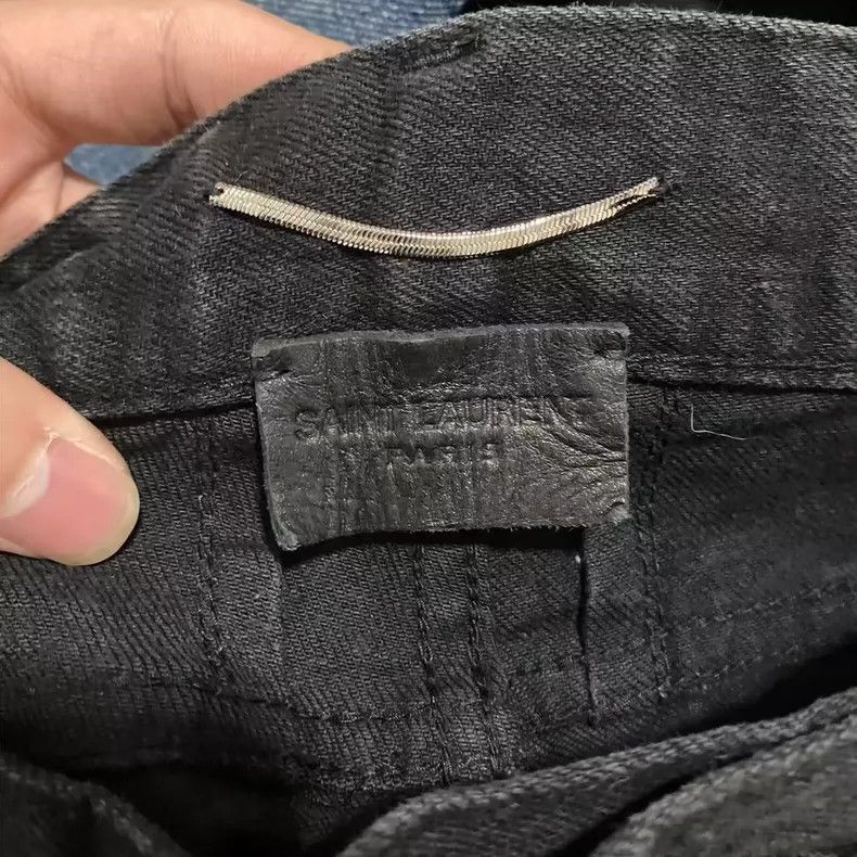Saint Laurent Paris saint Laurent paris16ssD02 raw-edge fringe jeans 2503-Next Size US 29 - 3 Thumbnail