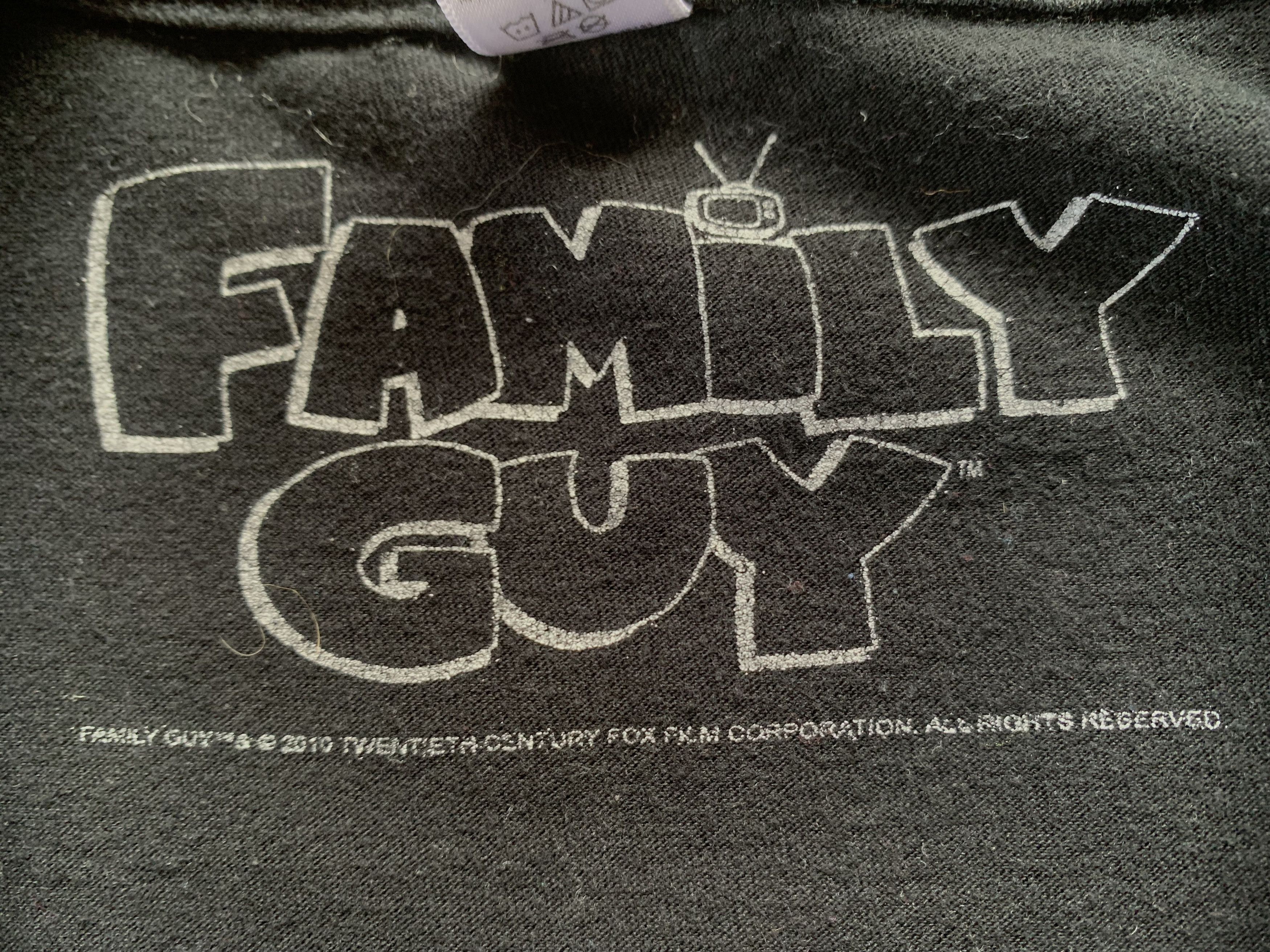 Cartoon Network Family Guy Stewie Black Printed T-Shirt Size US XL / EU 56 / 4 - 10 Thumbnail