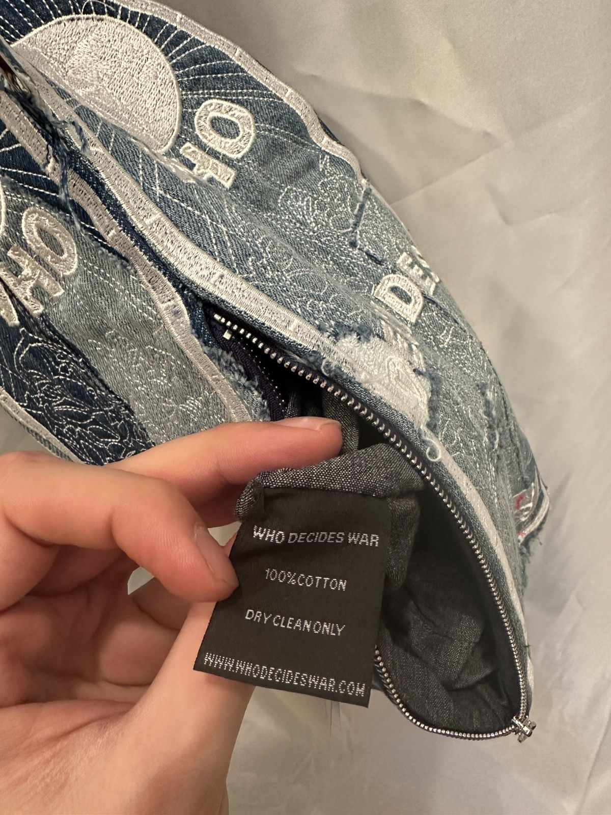 Who Decides War Who Decides War Denim Bag Size ONE SIZE - 11 Thumbnail