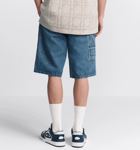 Dior o1w1db11225 493D19 Bermuda Short in Blue Size US 36 / EU 52 - 6 Thumbnail