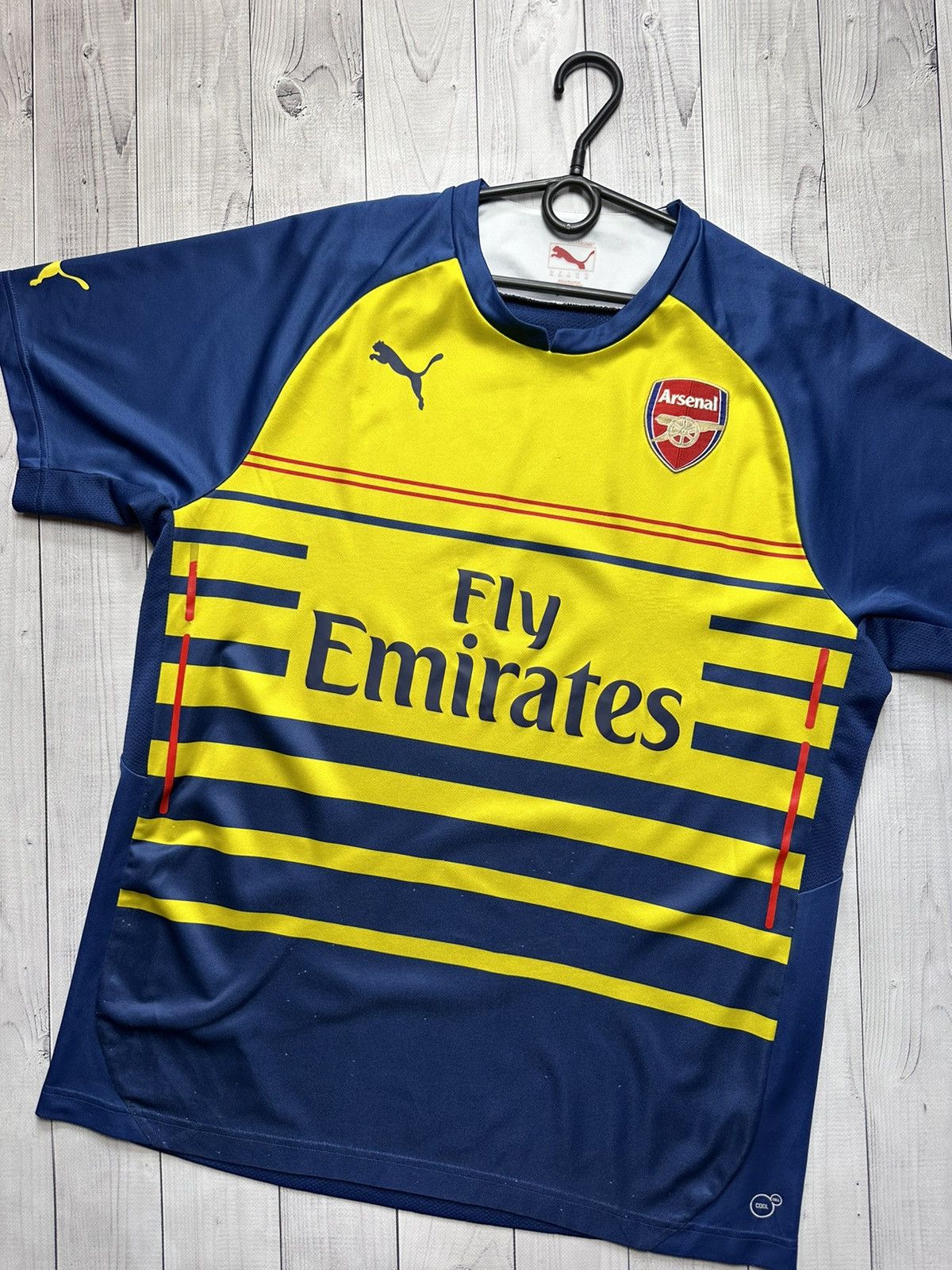 Puma × Vintage Vintage Arsenal soccer jersey puma yellow/ Blue rare XL Size US XL / EU 56 / 4 - 2 Thumbnail