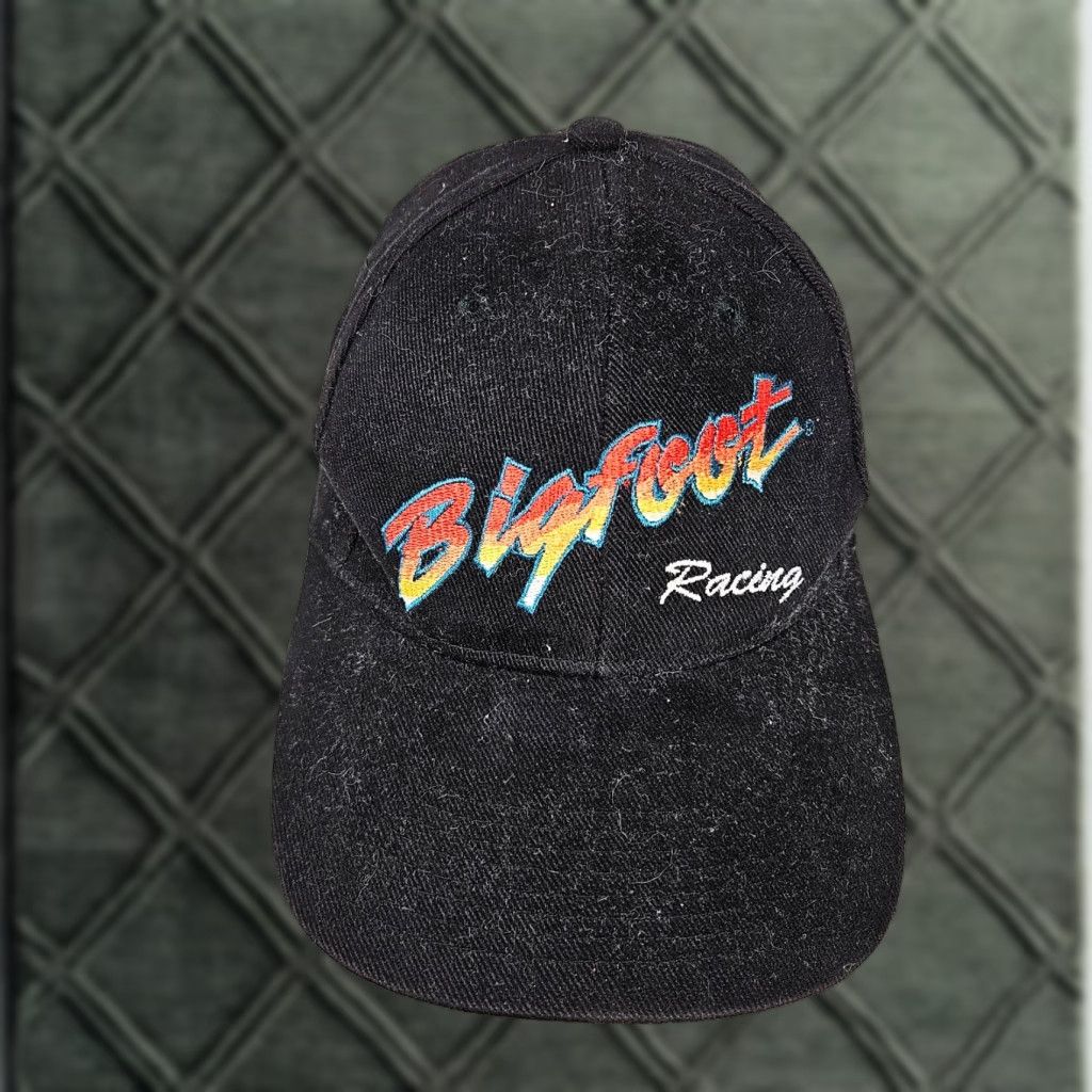 Logo 7 VINTAGE Head To Toe Black Snapback Hat 90s Bigfoot Racing Logo Men One Size Adjustable Cotton Hat Size ONE SIZE - 1 Thumbnail