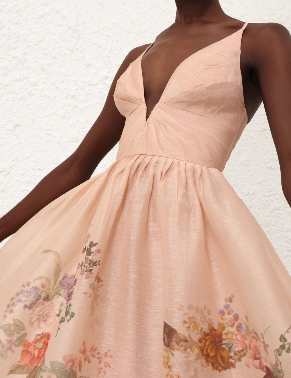 Zimmermann oc11z0825 Pavilion V Neck Midi Dress in Multicolor Size S / US 4 / IT 40 - 5 Thumbnail