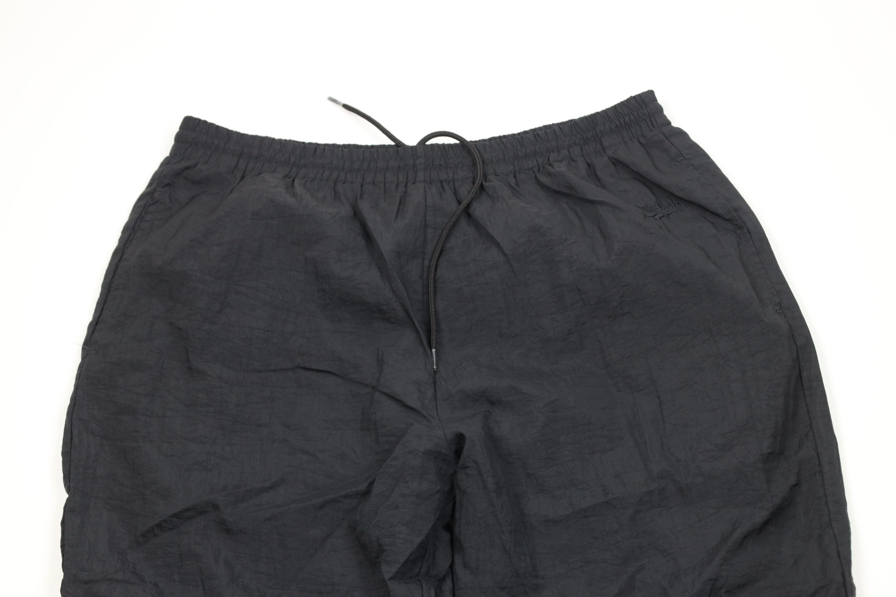 Reebok Vintage 90s Reebok Lined Windbreaker Joggers Pants Black Size US 36 / EU 52 - 2 Thumbnail