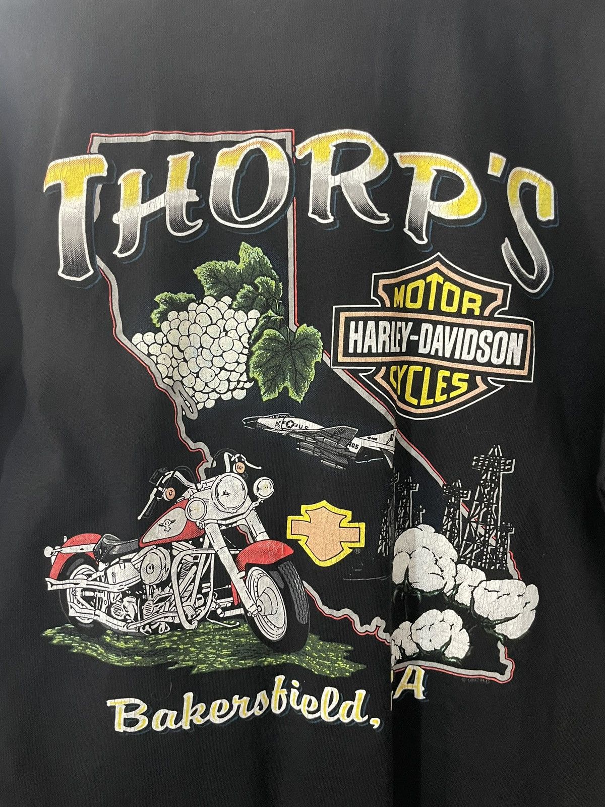 Harley Davidson × Vintage Vintage Thorps Harley Davidson Shirt Bakersfield California Size US L / EU 52-54 / 3 - 4 Thumbnail