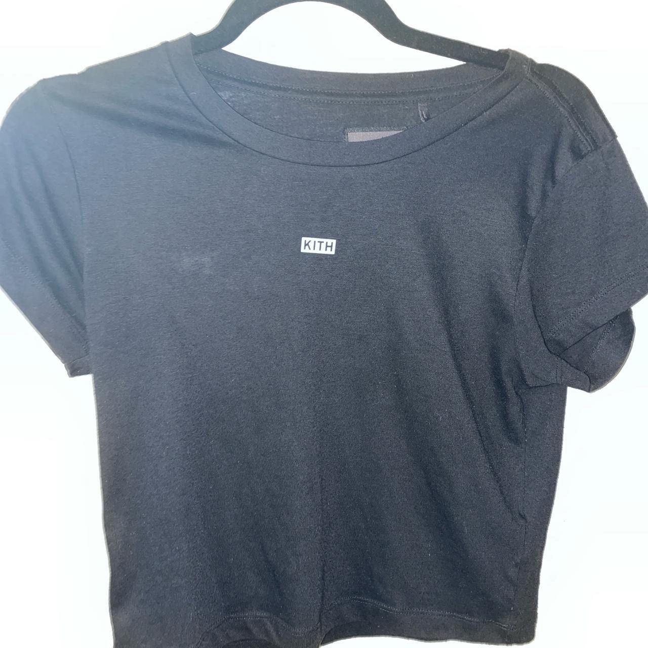 Kith KITH - Kith Women’s - Logo Black Cropped Baby Tee- Size M Size M / US 6-8 / IT 42-44 - 1 Thumbnail