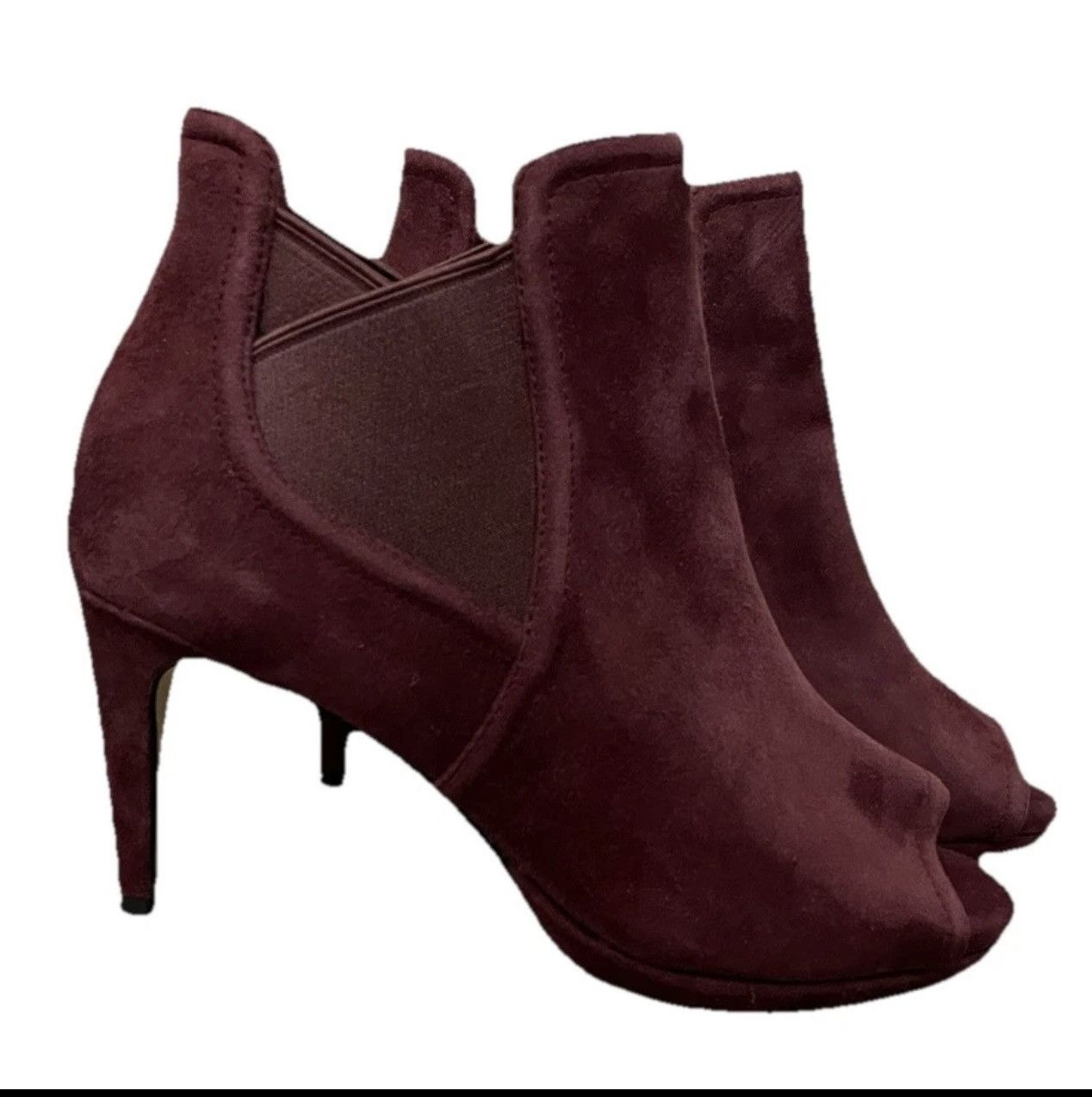 Cole Haan COLE HAAN JONES CORODOVAN SUEDE PEEP TOE BOOTIES US Size 6 Size US 6 / IT 36 - 3 Thumbnail