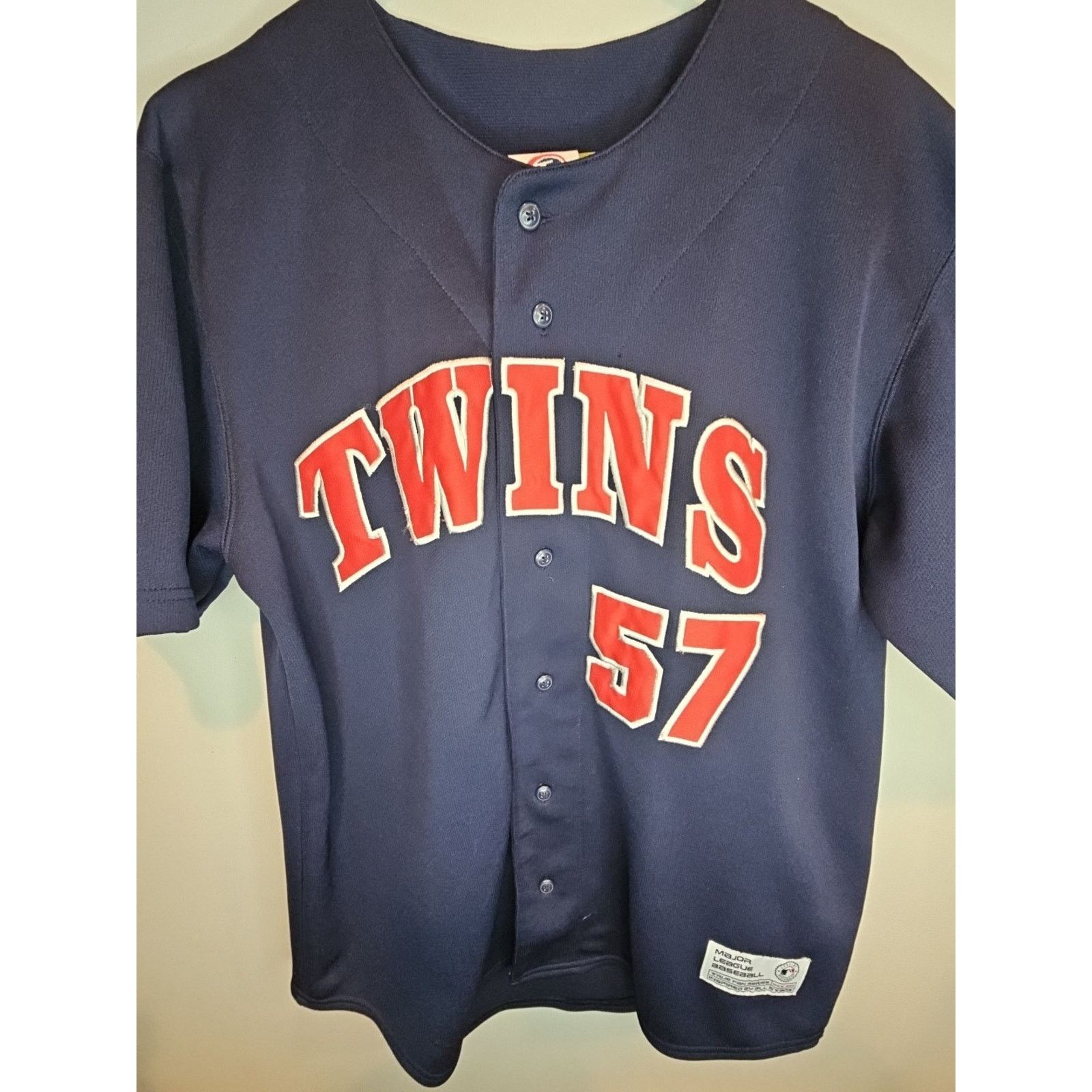 MLB True Fan Mens Minnesota Twins Johan Santana #57 MLB Jersey M Size US M / EU 48-50 / 2 - 2 Thumbnail