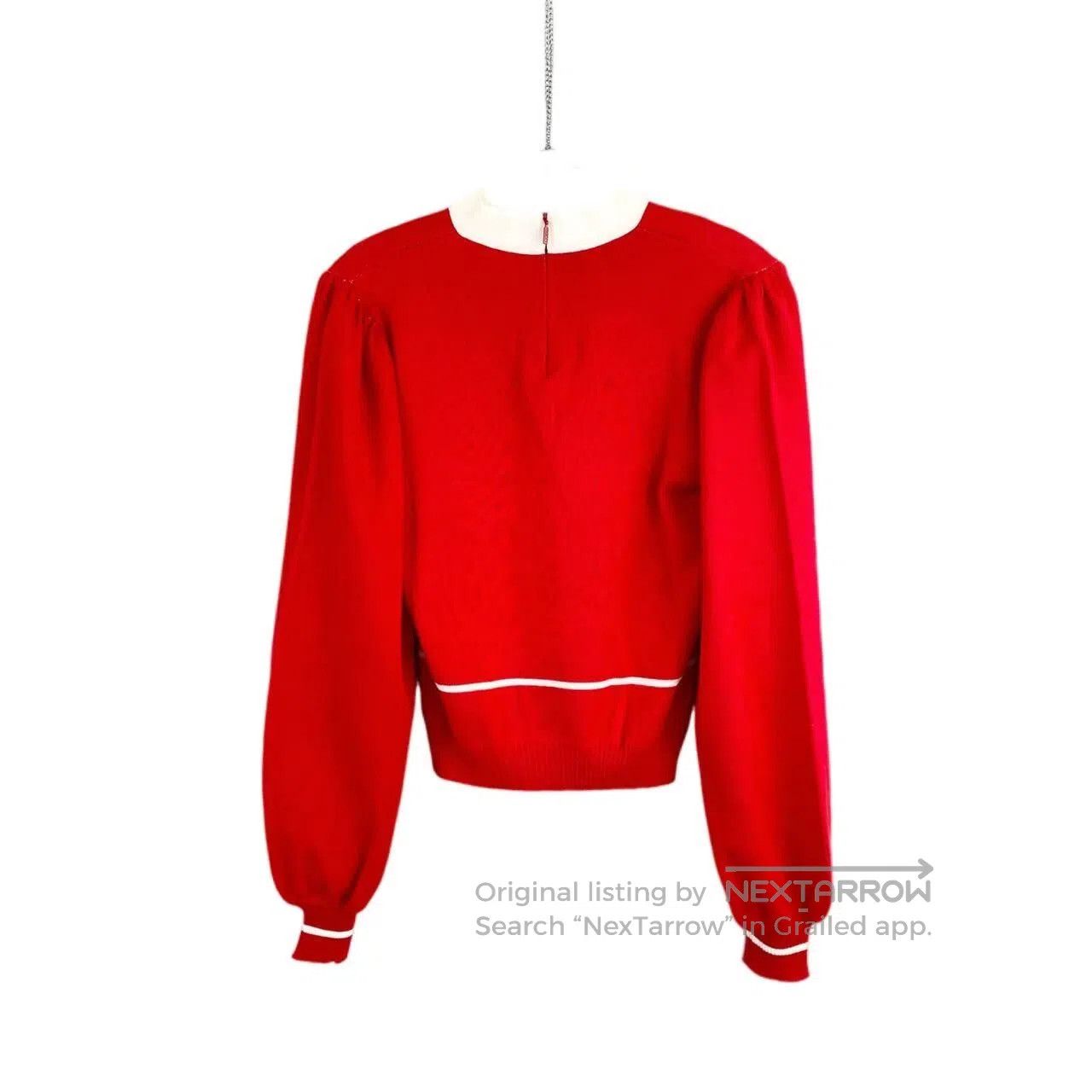 Gucci Guicci Double G puff sleeve bow sweater| Size S / US 4 / IT 40 - 2 Thumbnail