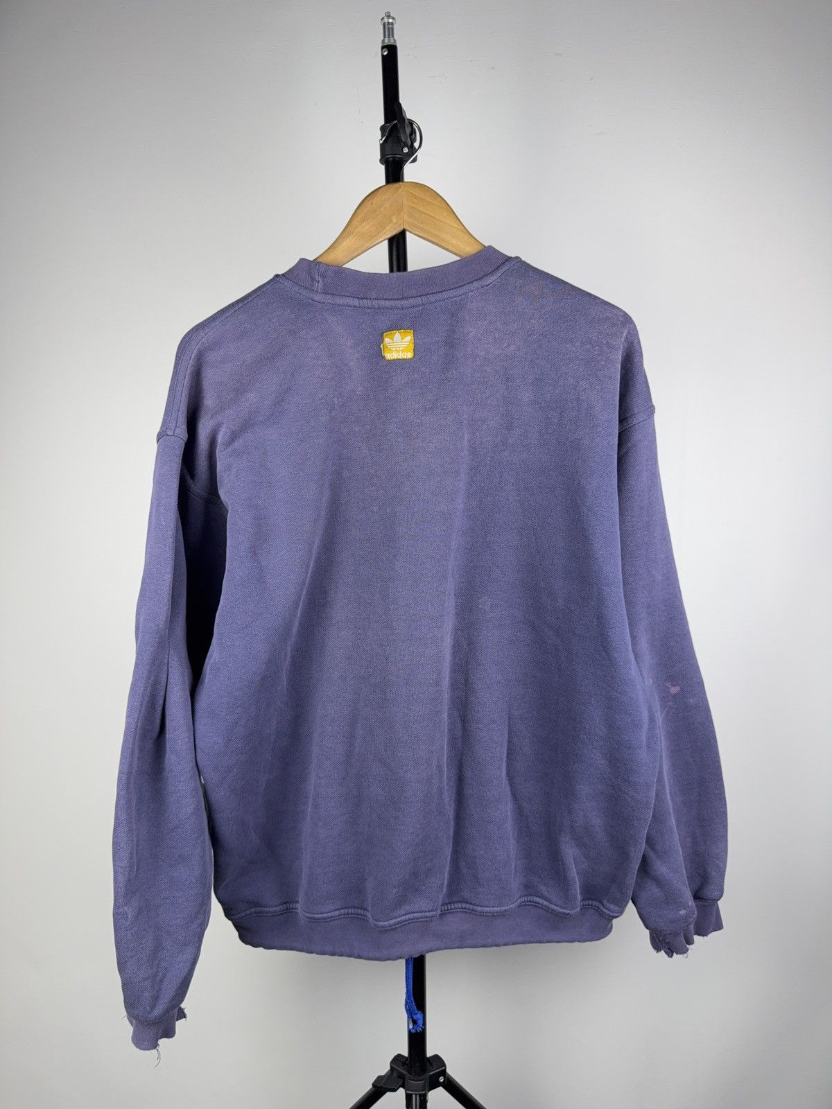 Adidas Vintage 90s Retro Distressed Adidas Sweatshirt Y2K Size US L / EU 52-54 / 3 - 13 Thumbnail